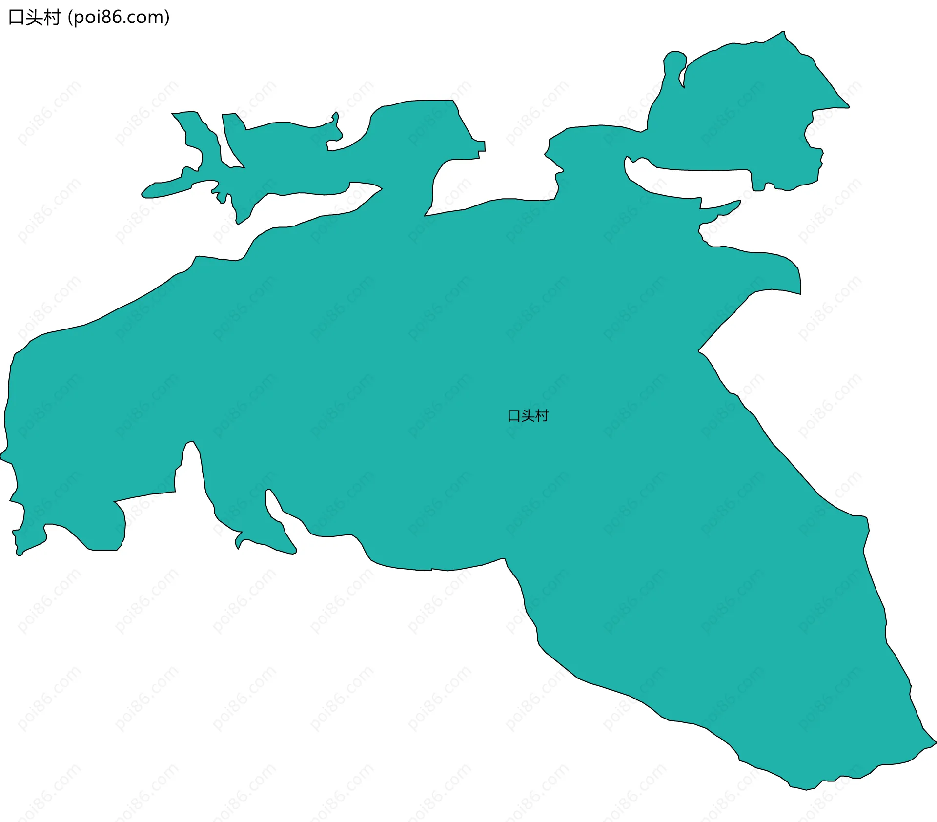 口头村边界地图