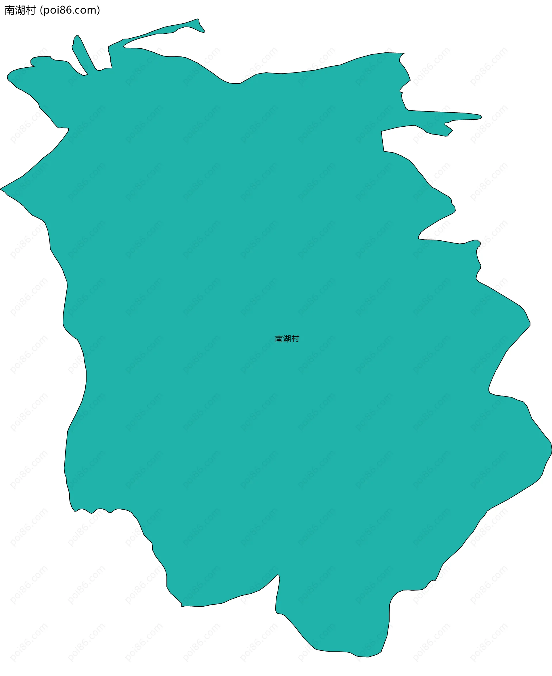 南湖村边界地图