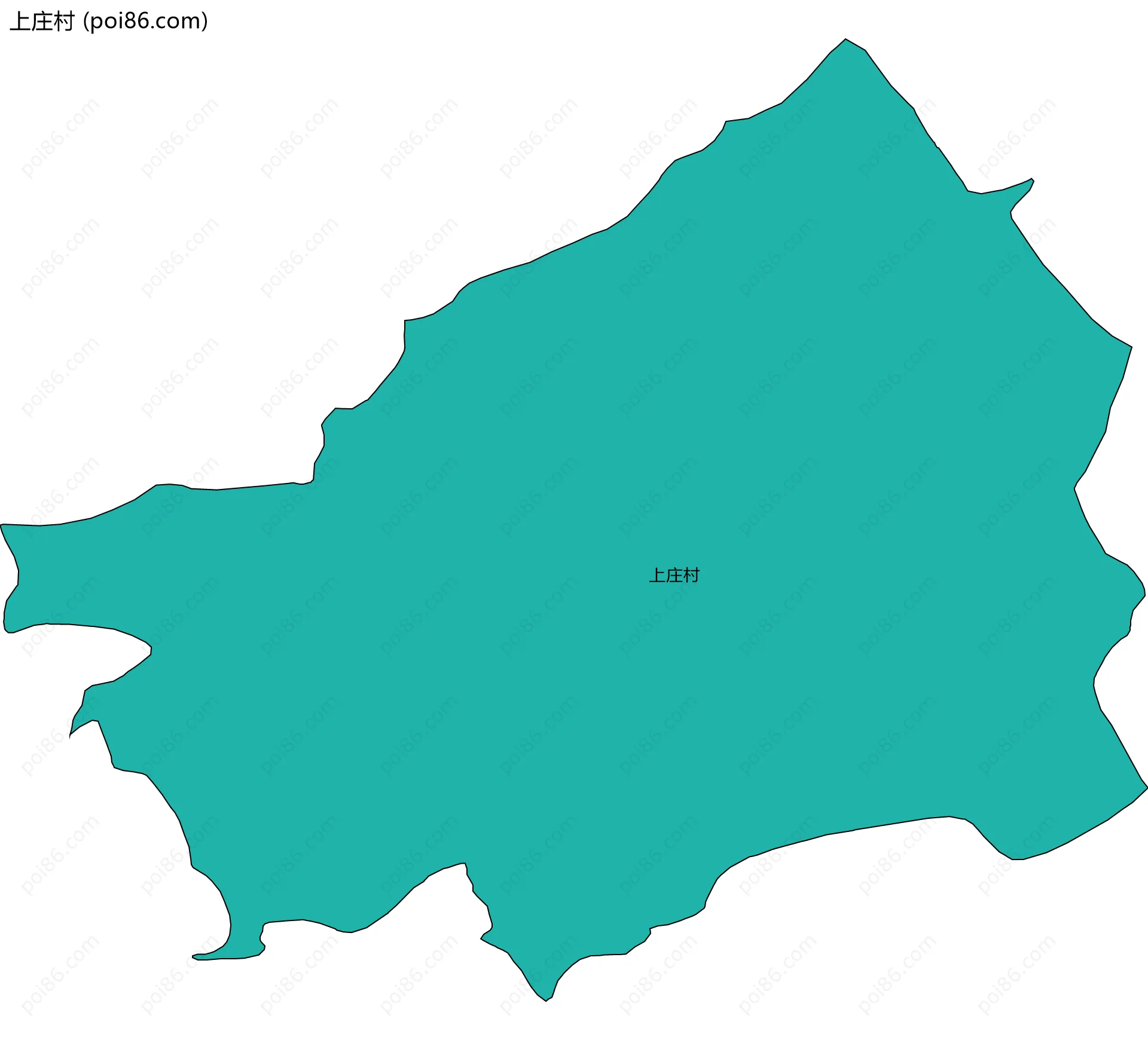 上庄村边界地图