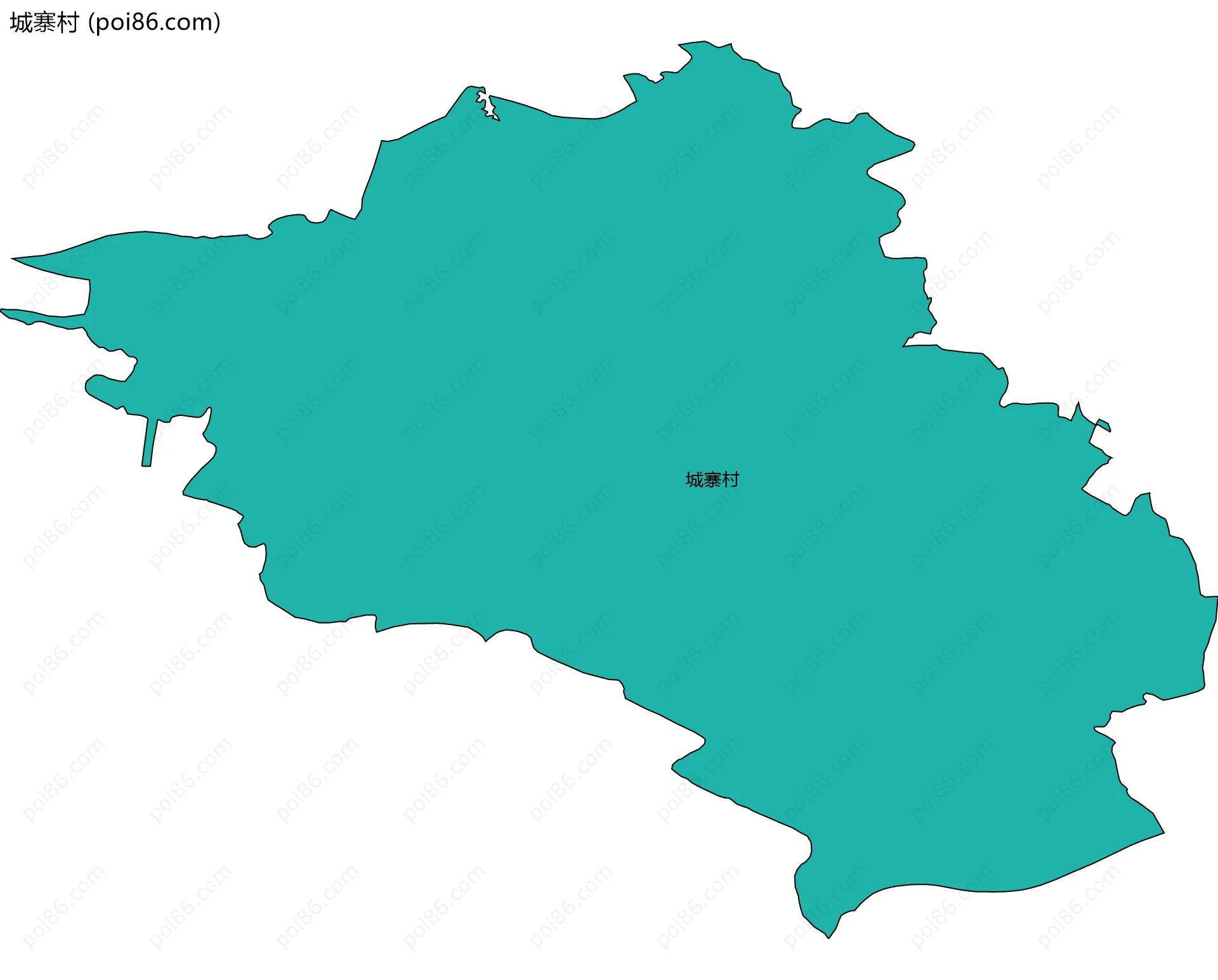 城寨村边界地图