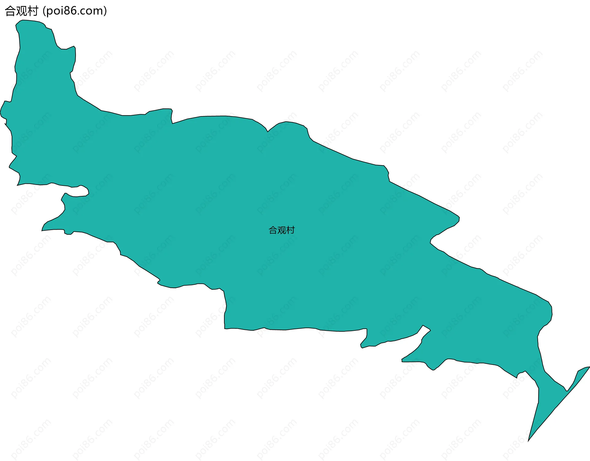 合观村边界地图