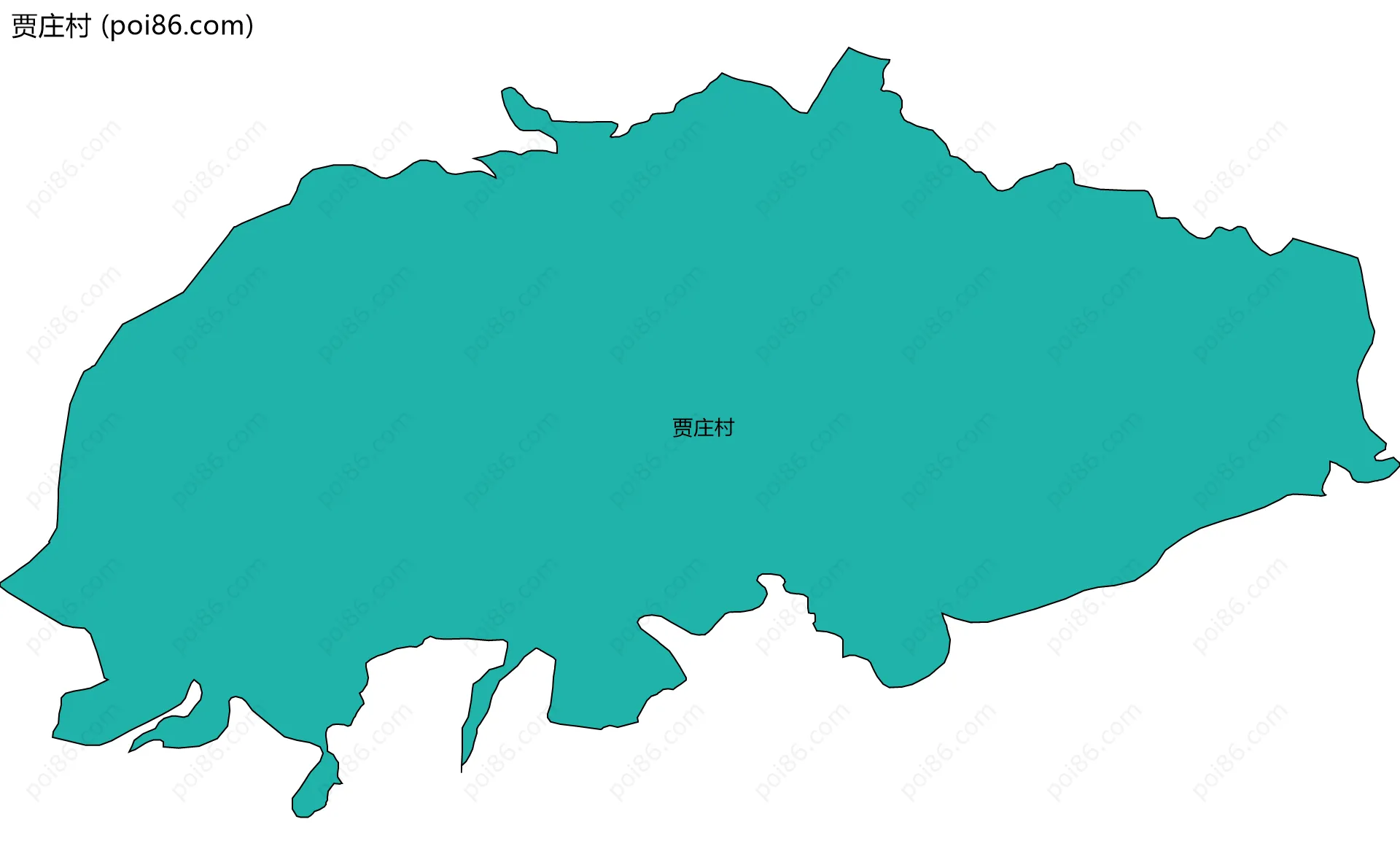 贾庄村边界地图