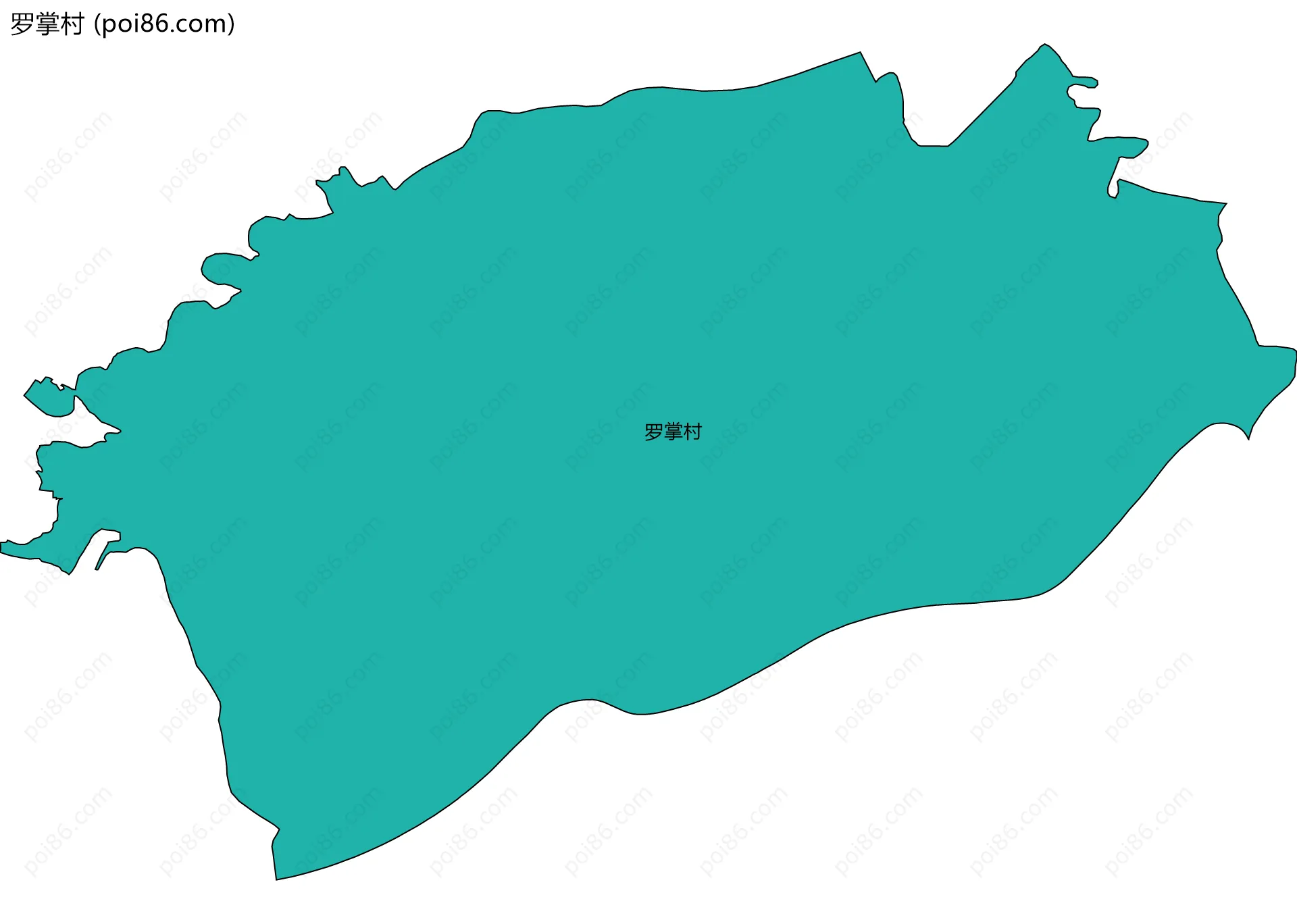 罗掌村边界地图