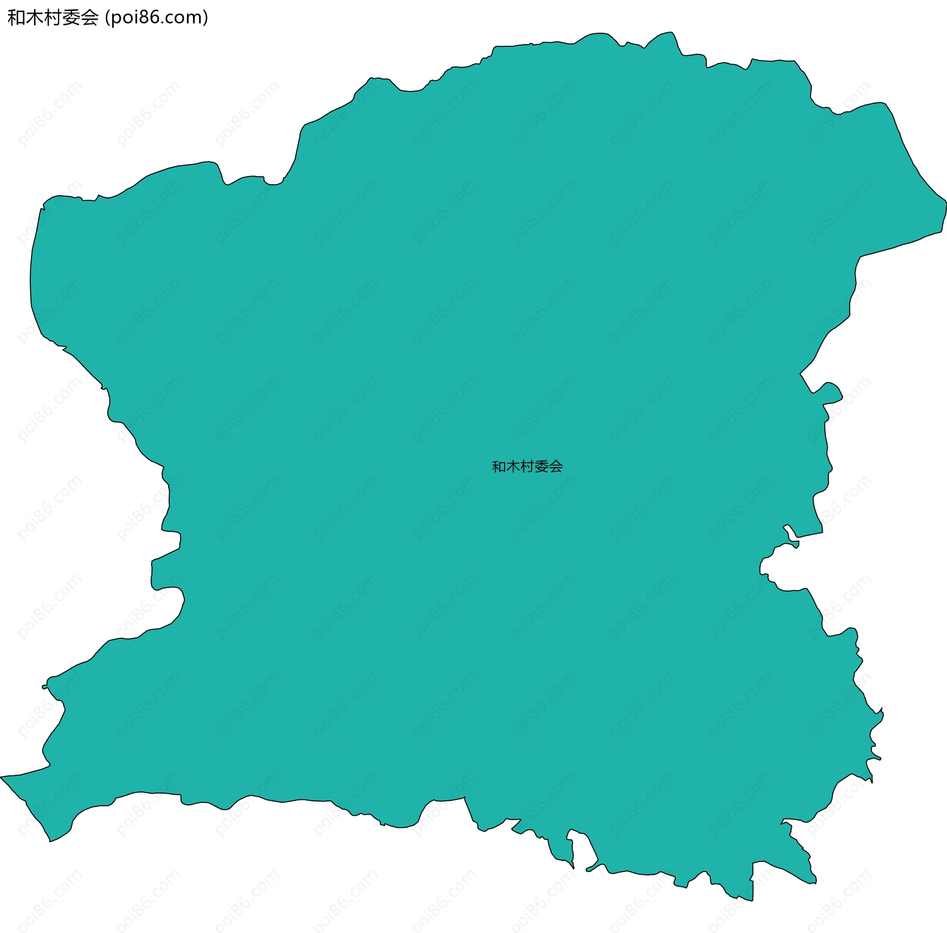 和木村委会边界地图