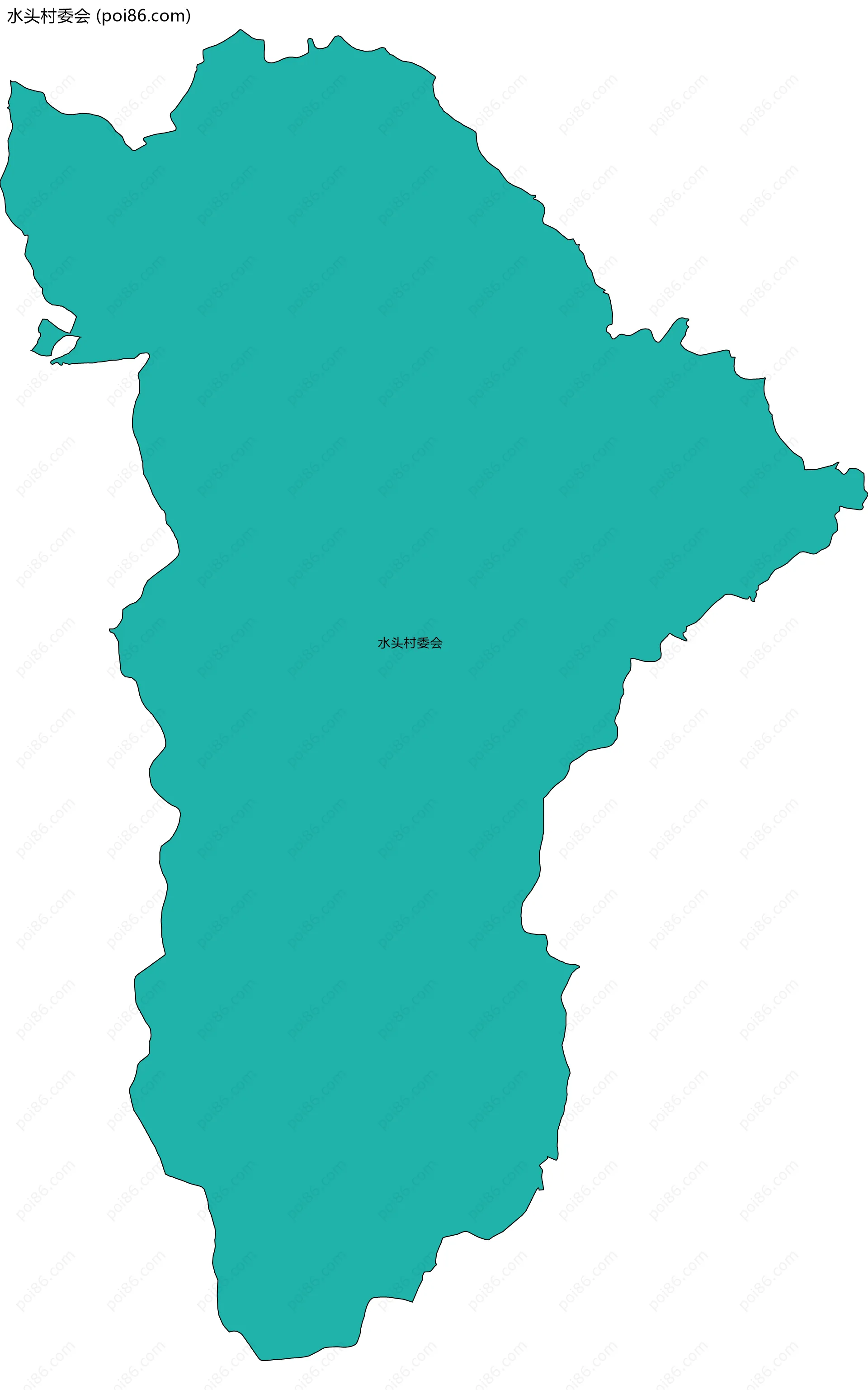 水头村委会边界地图