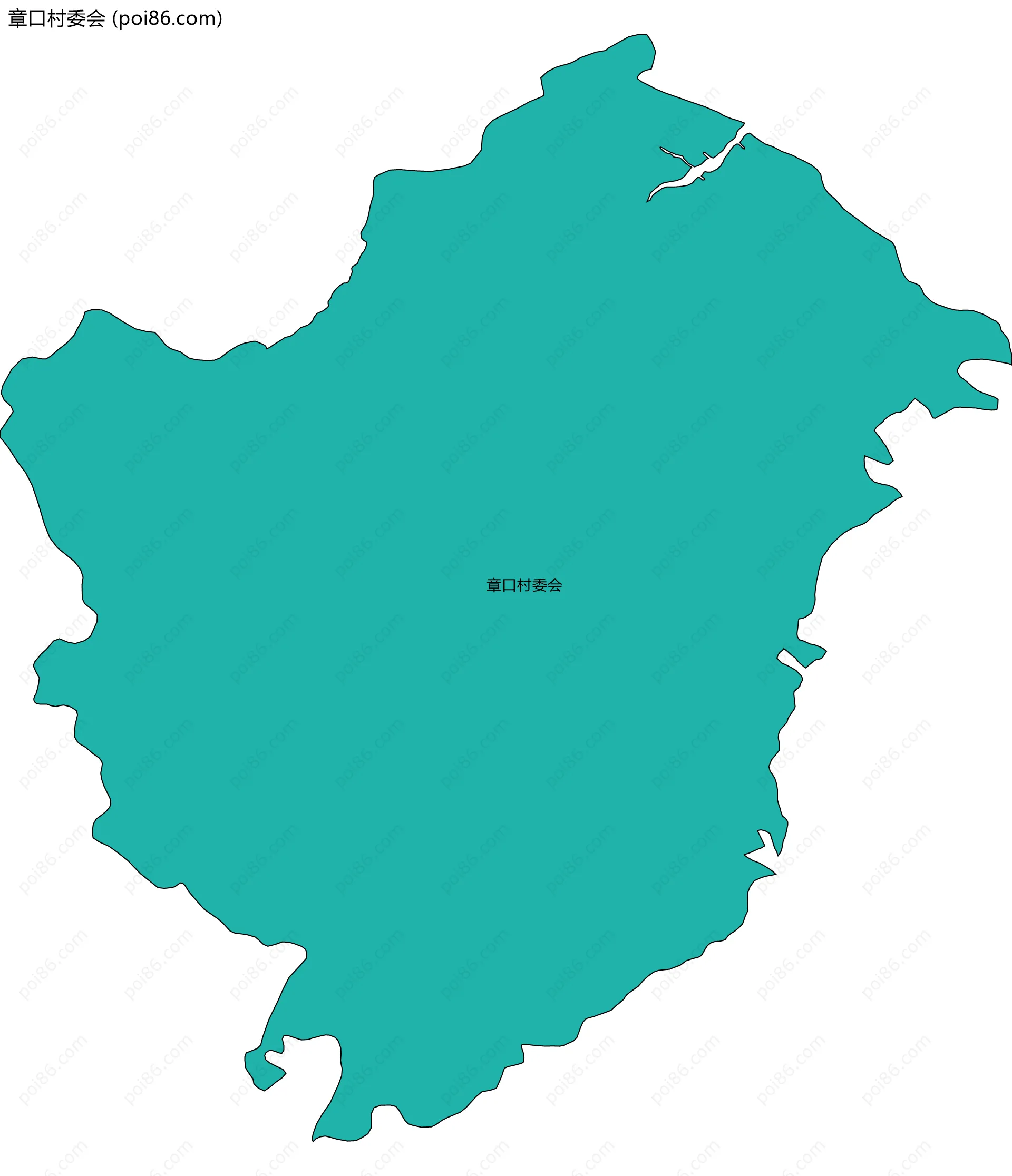 章口村委会边界地图