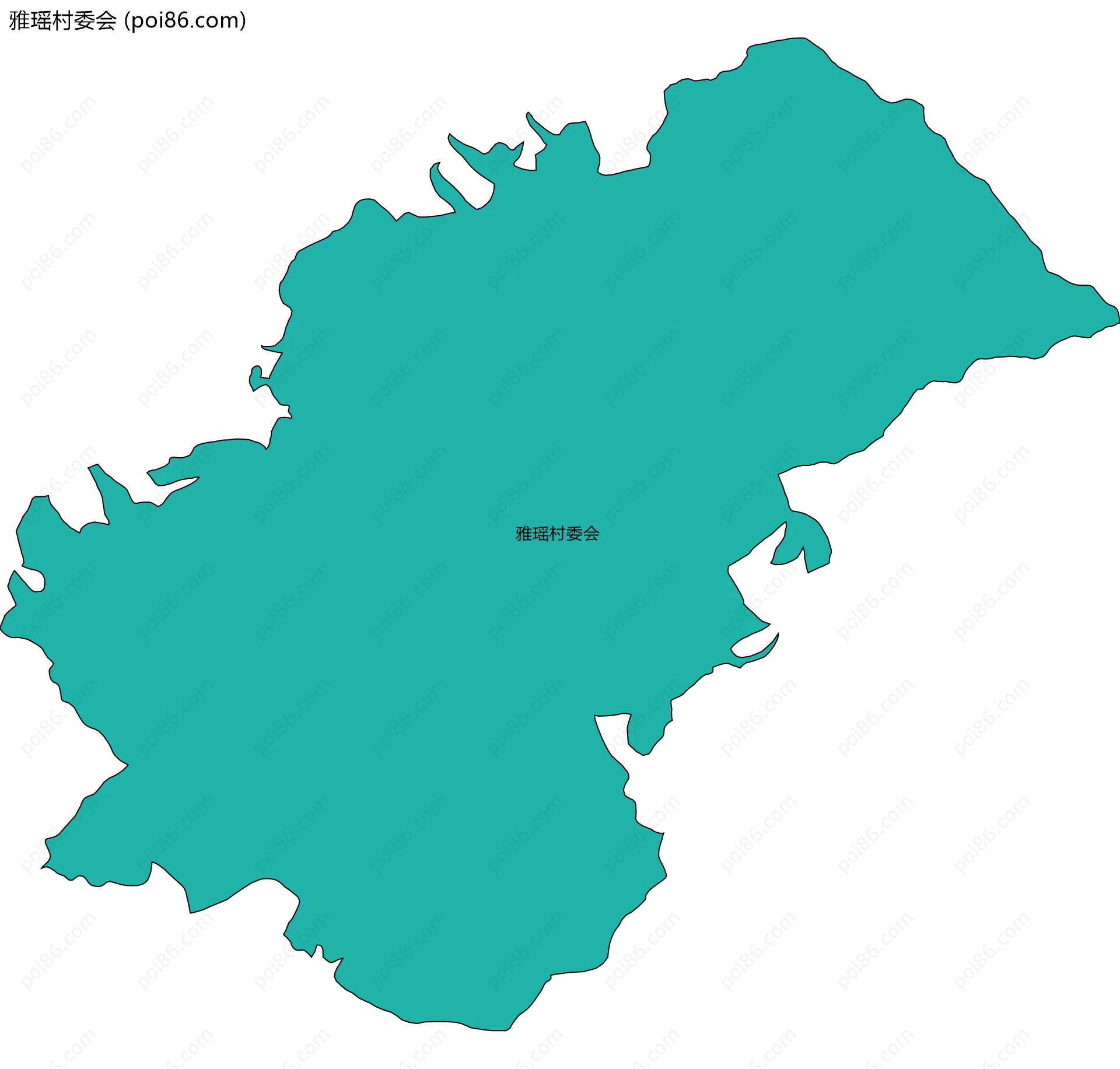 雅瑶村委会边界地图