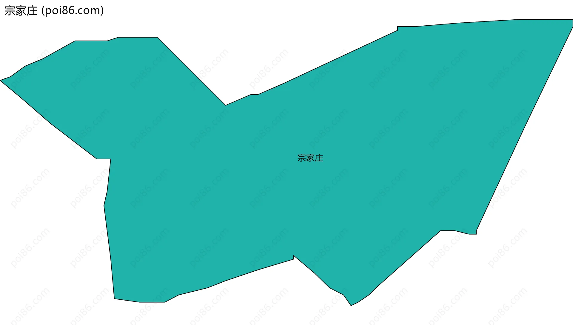 宗家庄边界地图