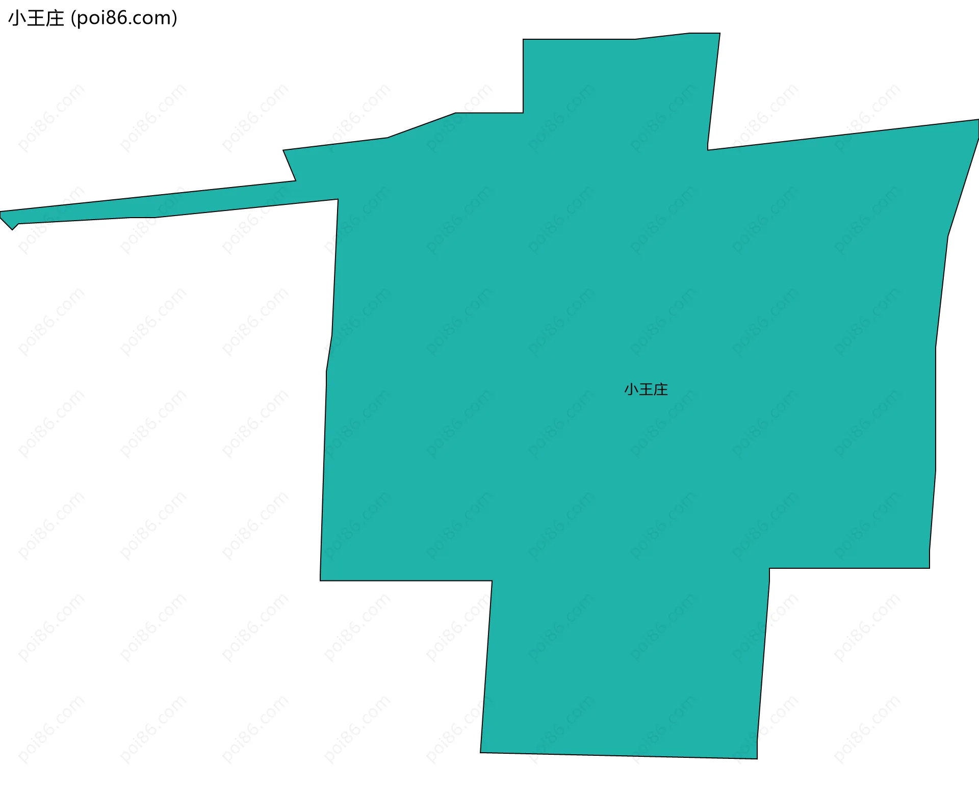 小王庄边界地图