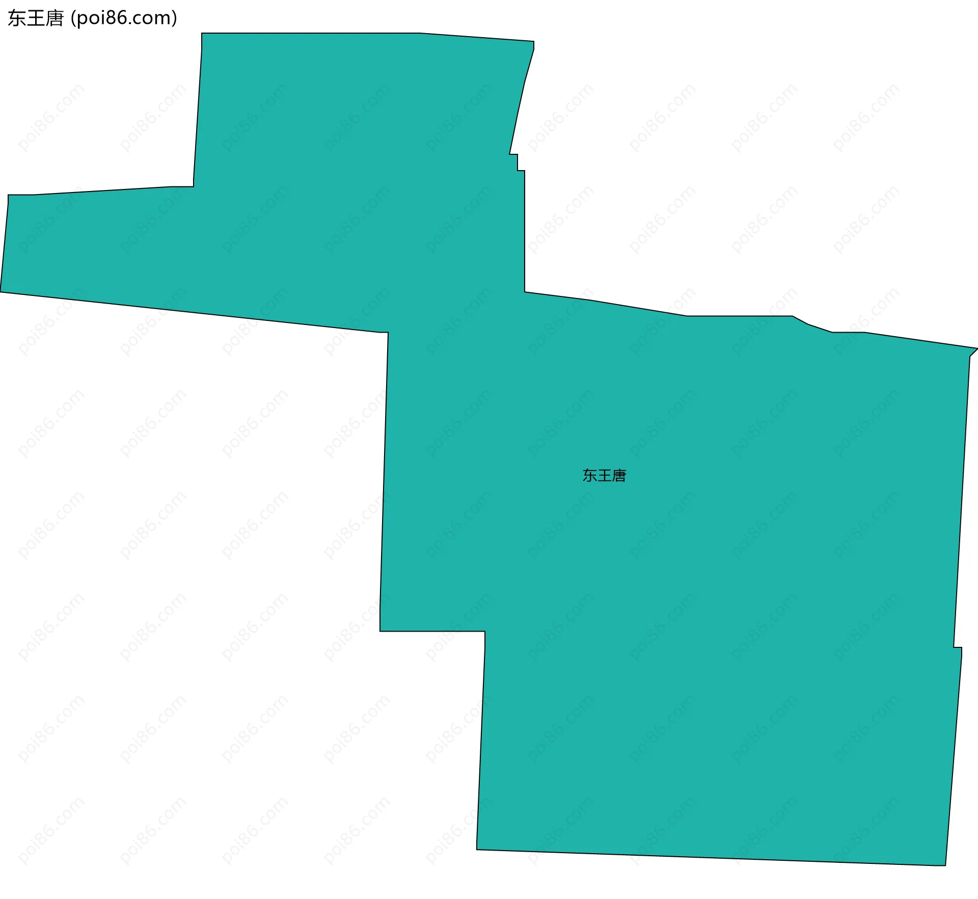 东王唐边界地图