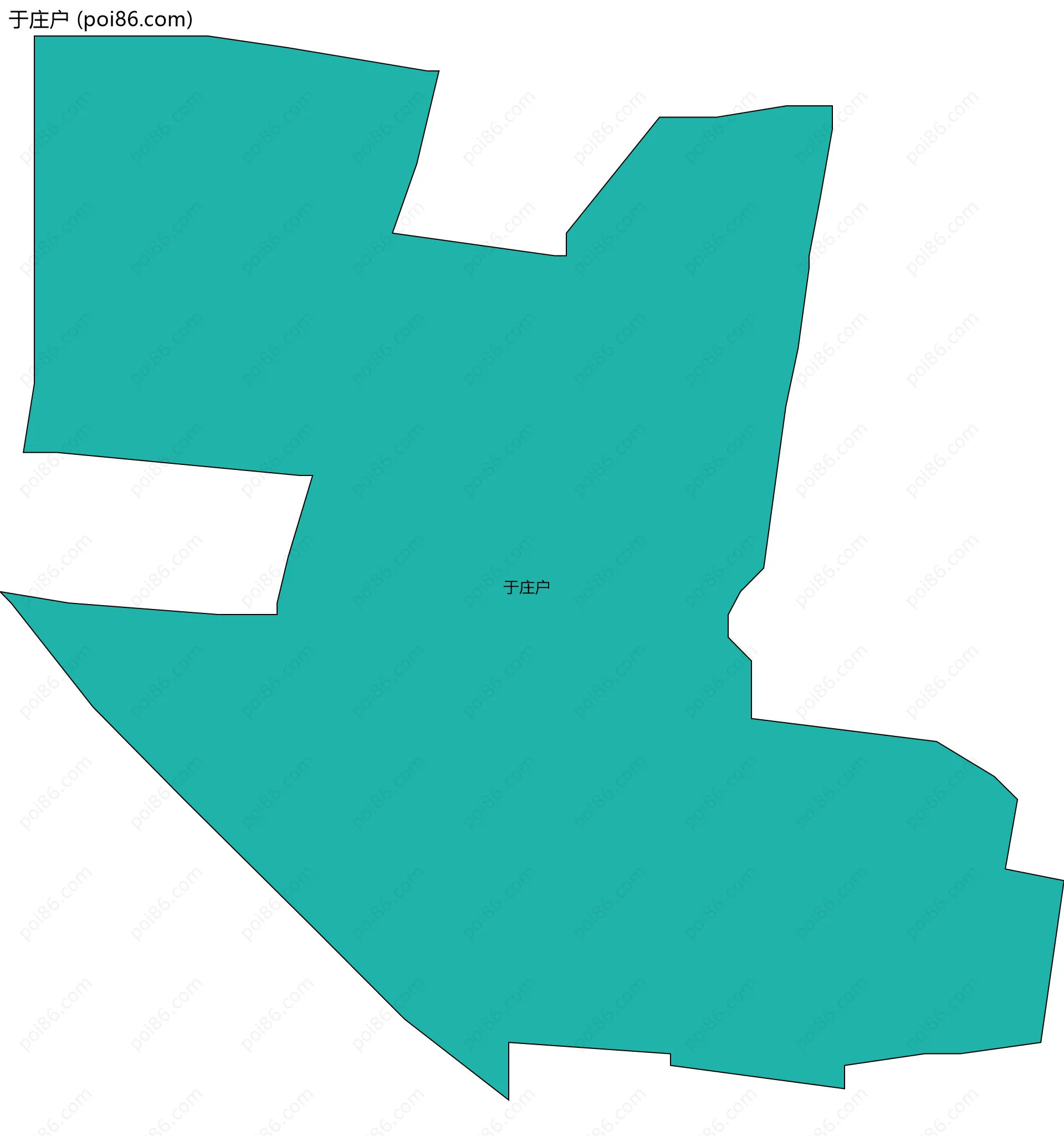 于庄户边界地图