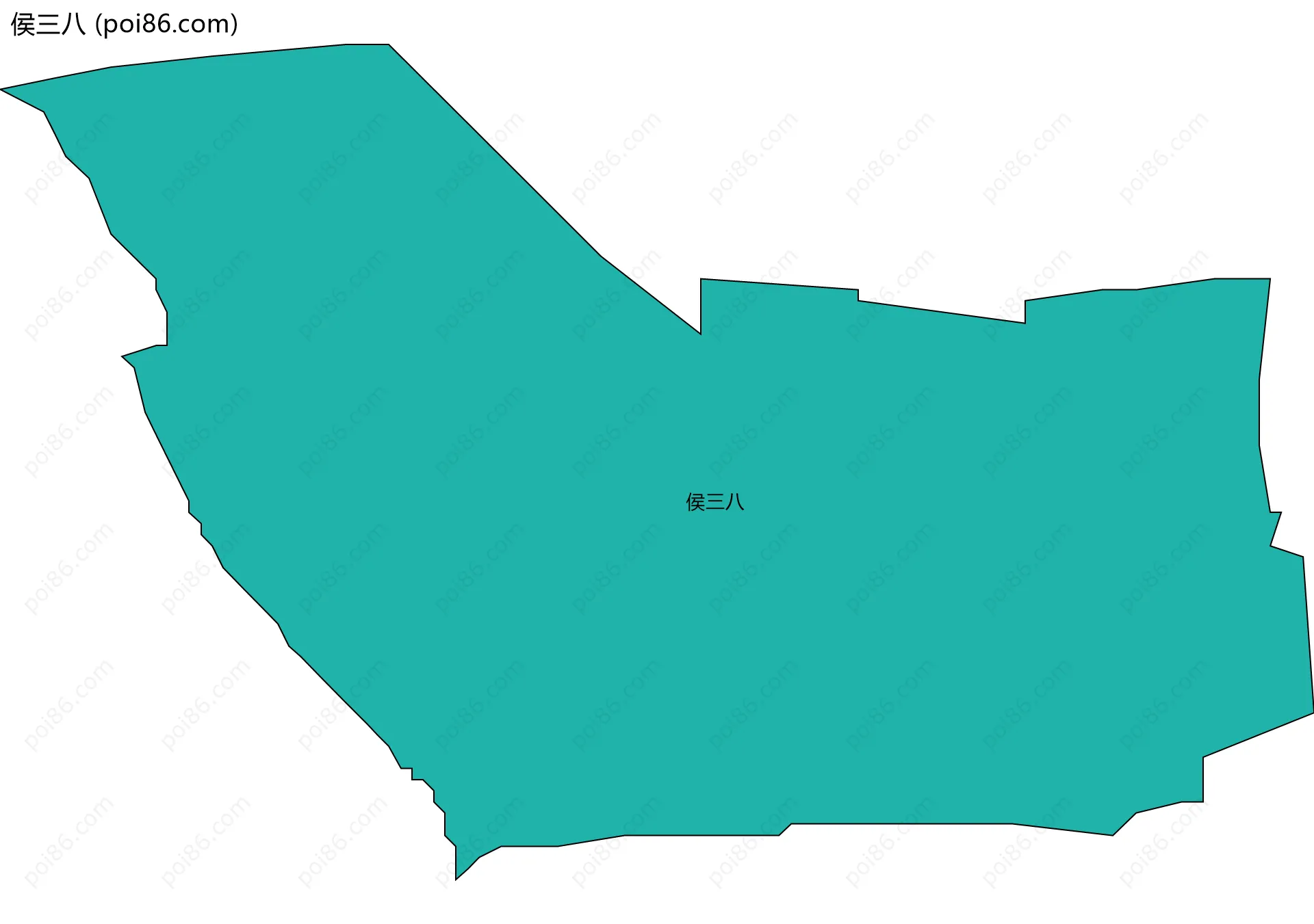 侯三八边界地图