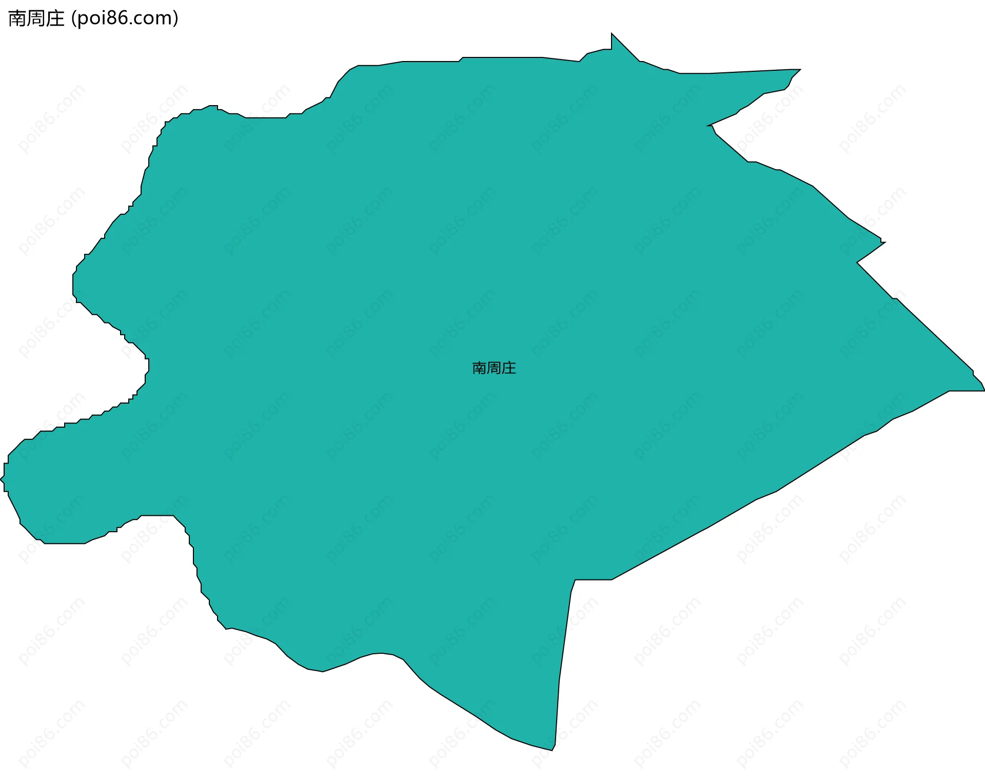 南周庄边界地图
