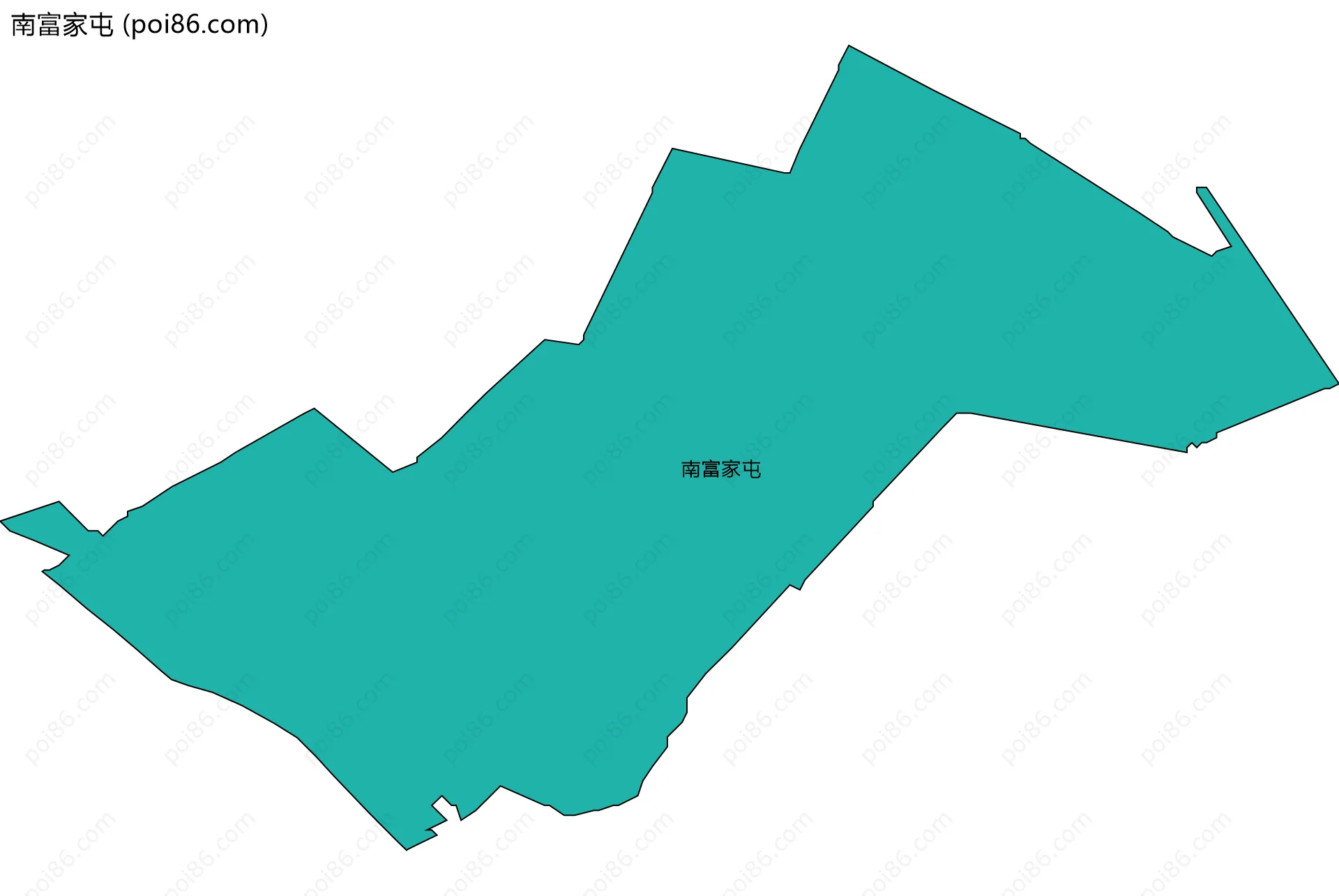 南富家屯边界地图