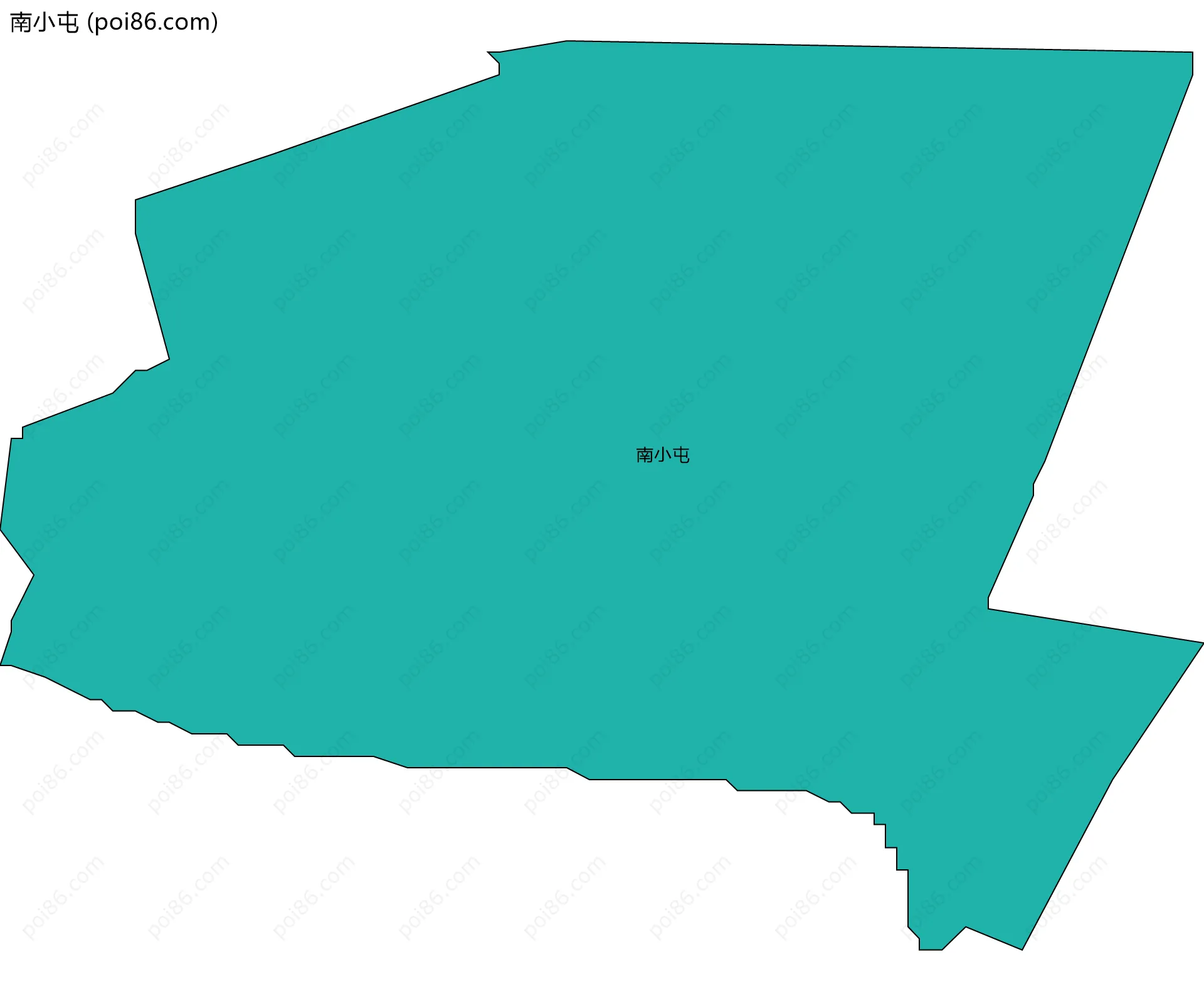 南小屯边界地图