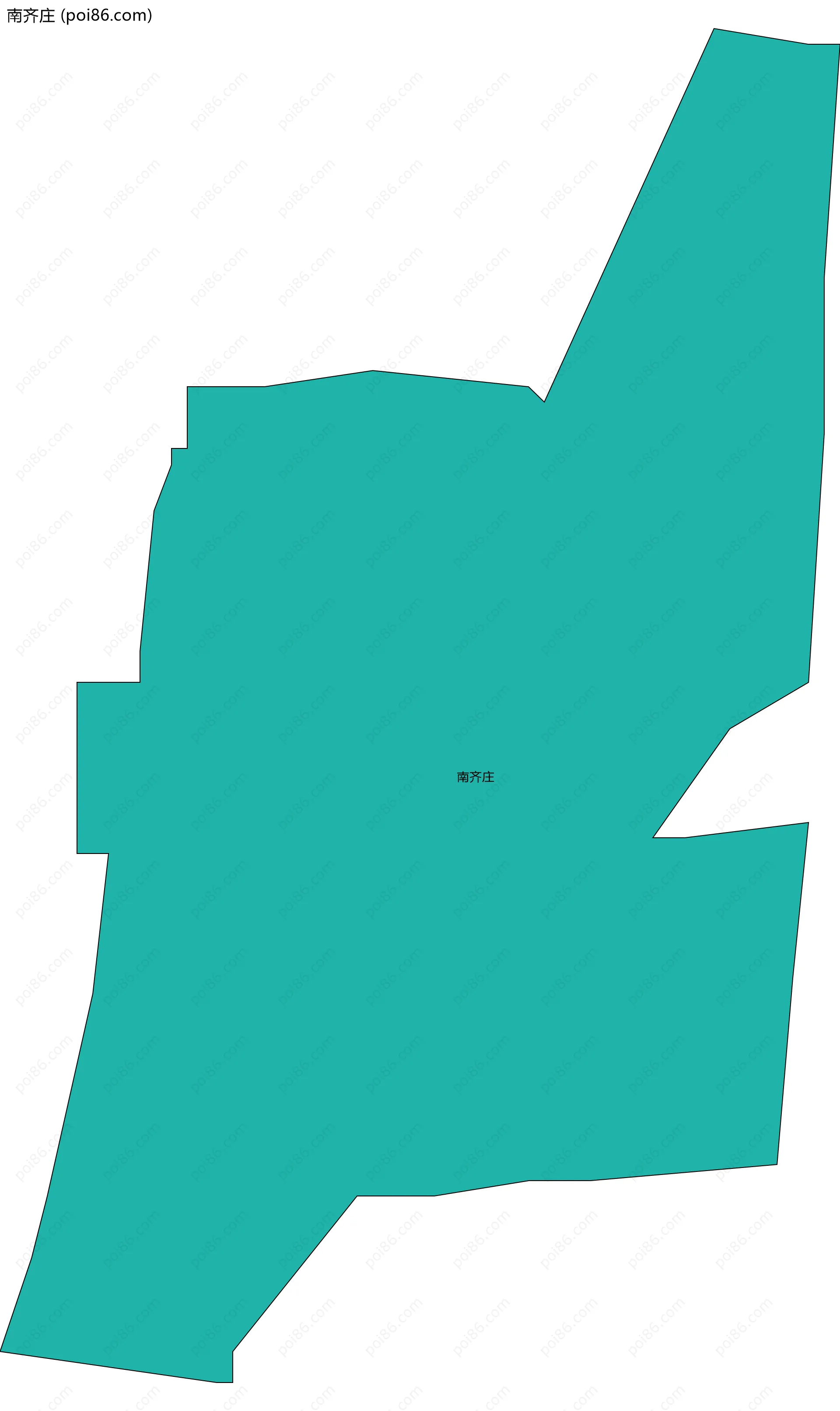 南齐庄边界地图