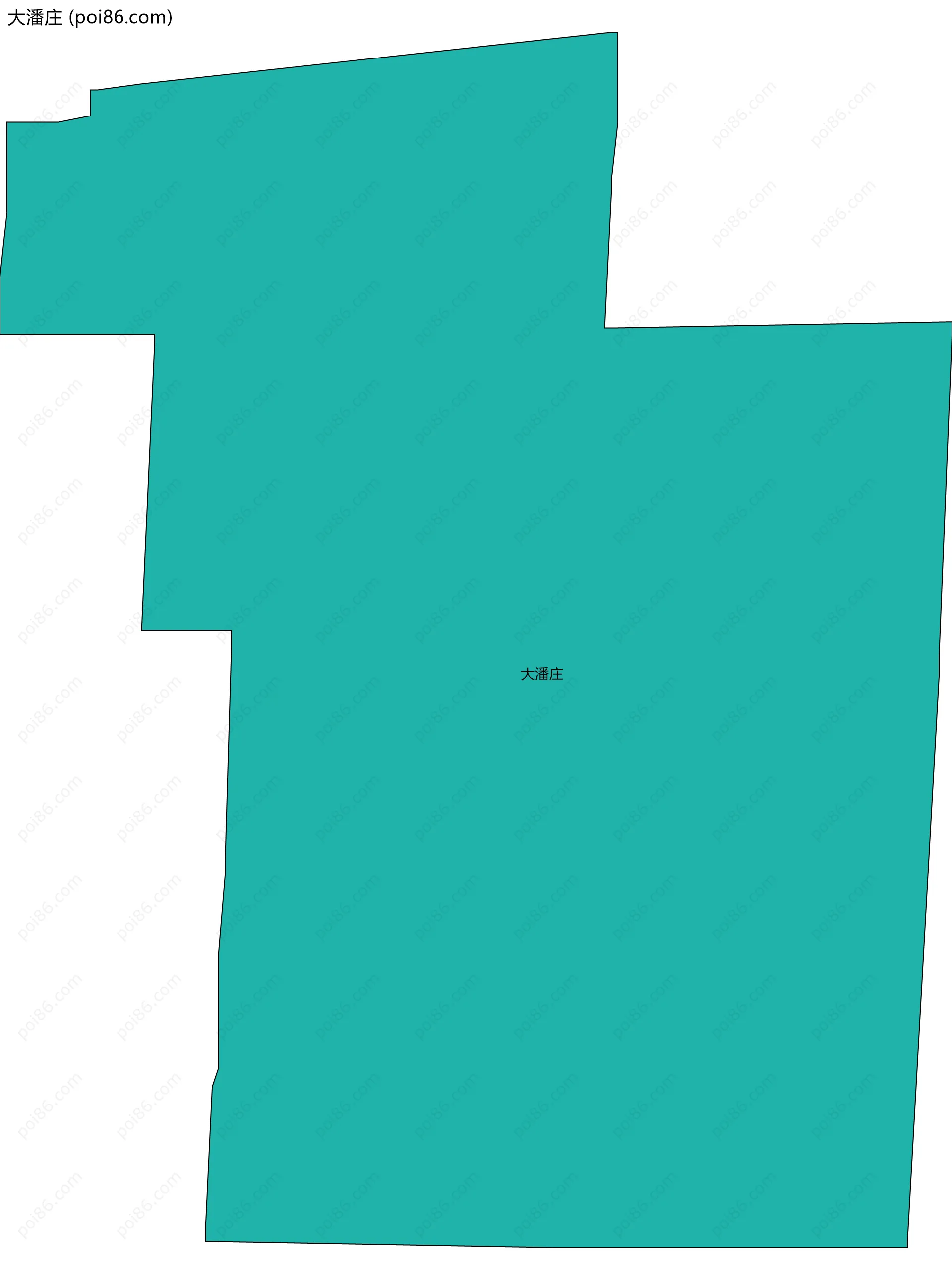 大潘庄边界地图