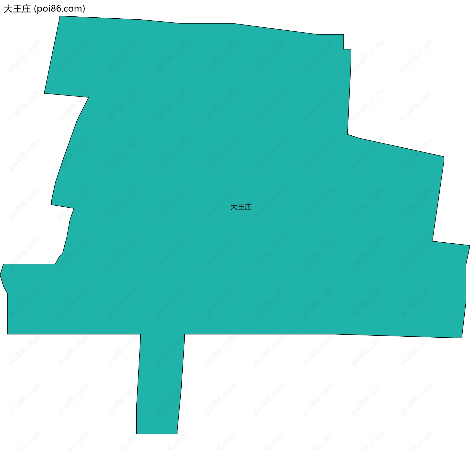 大王庄边界地图