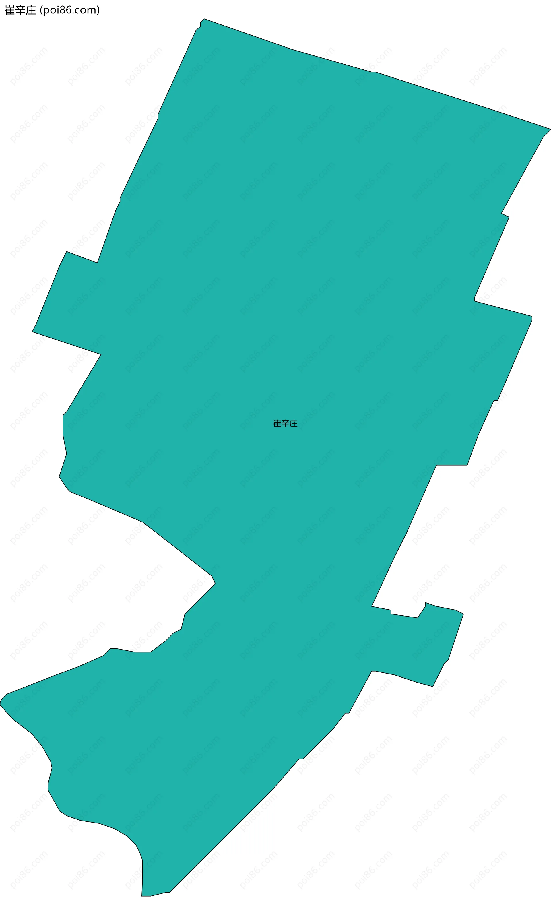 崔辛庄边界地图