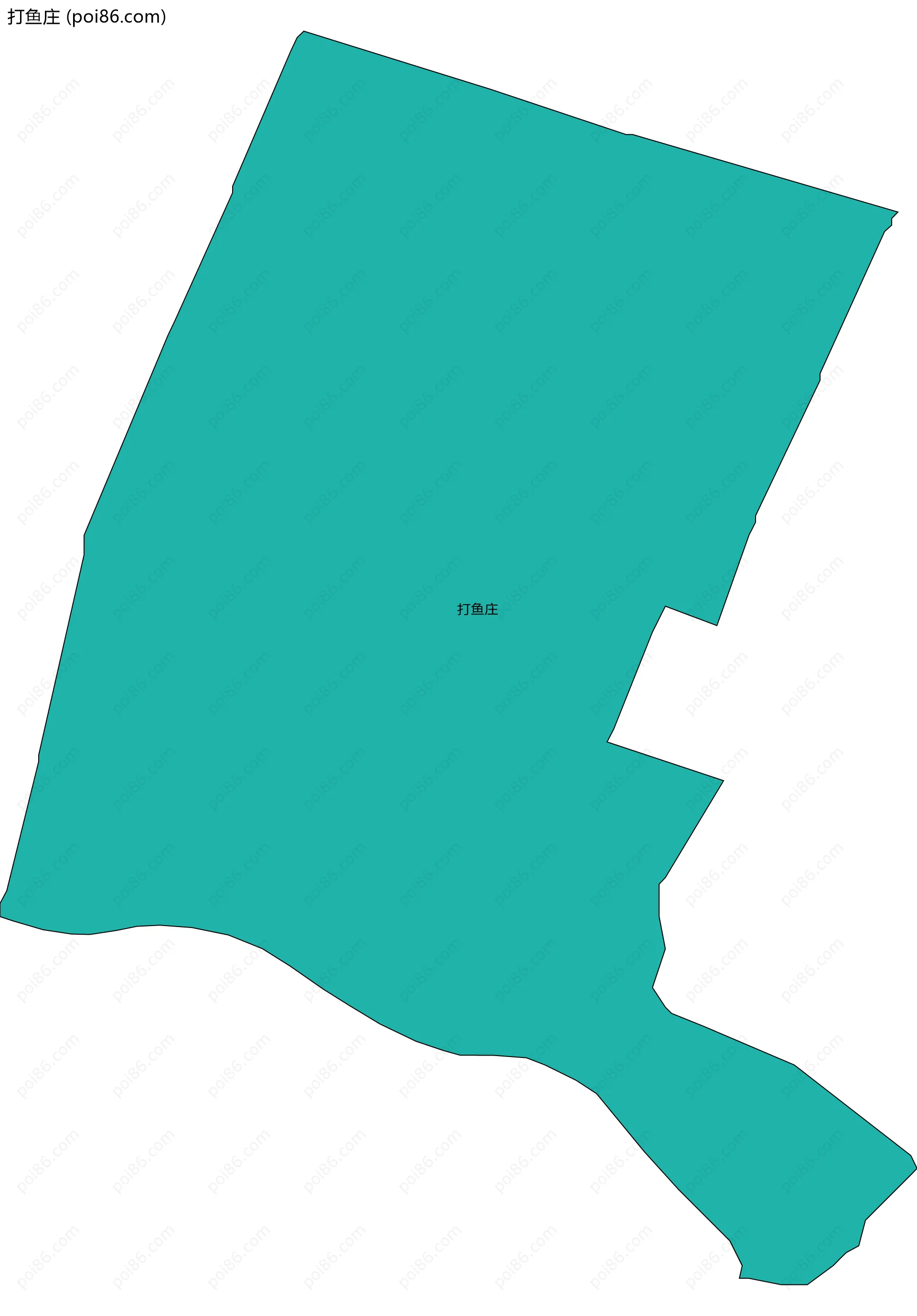 打鱼庄边界地图