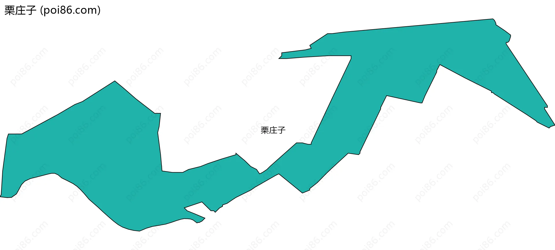 栗庄子边界地图