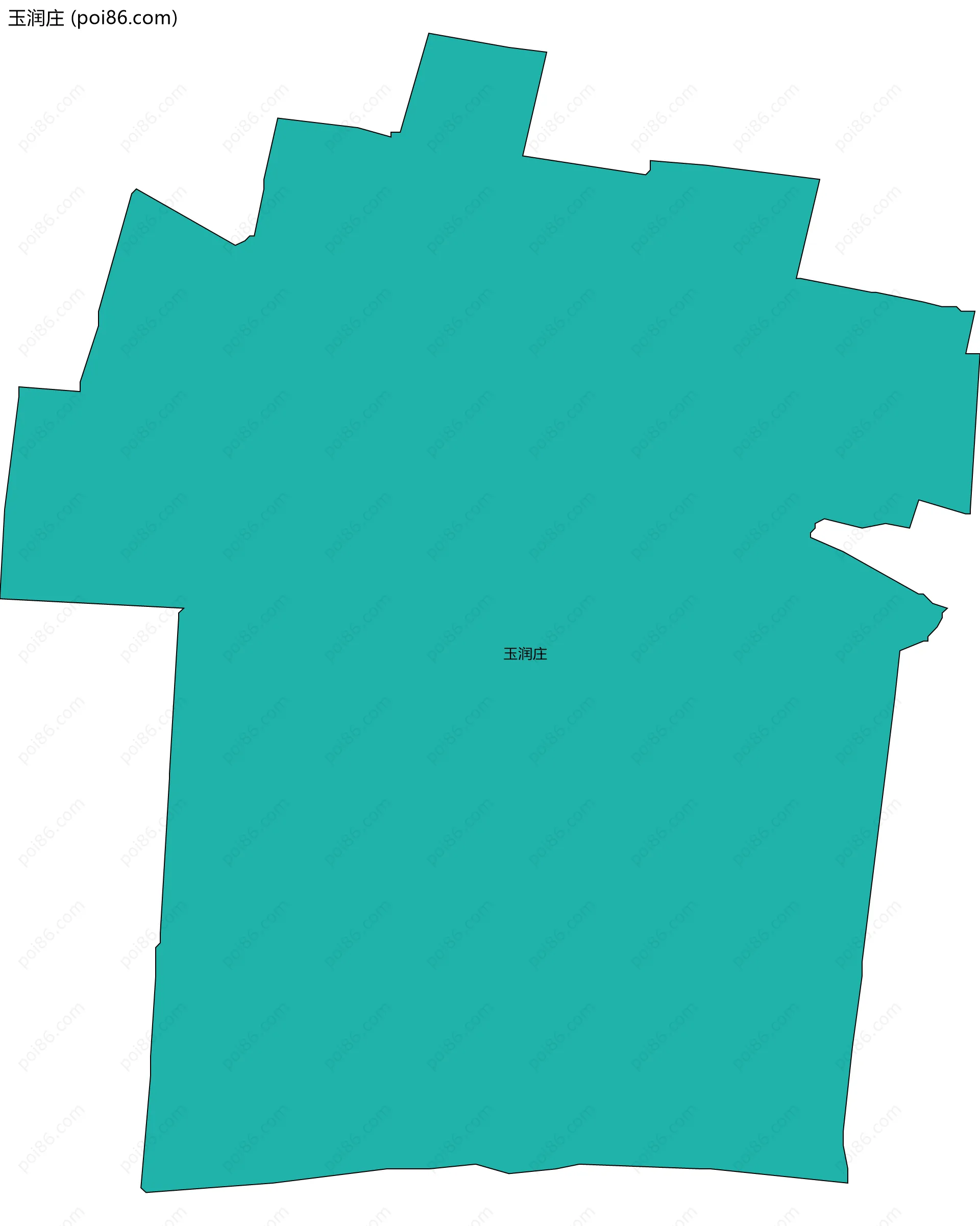 玉润庄边界地图