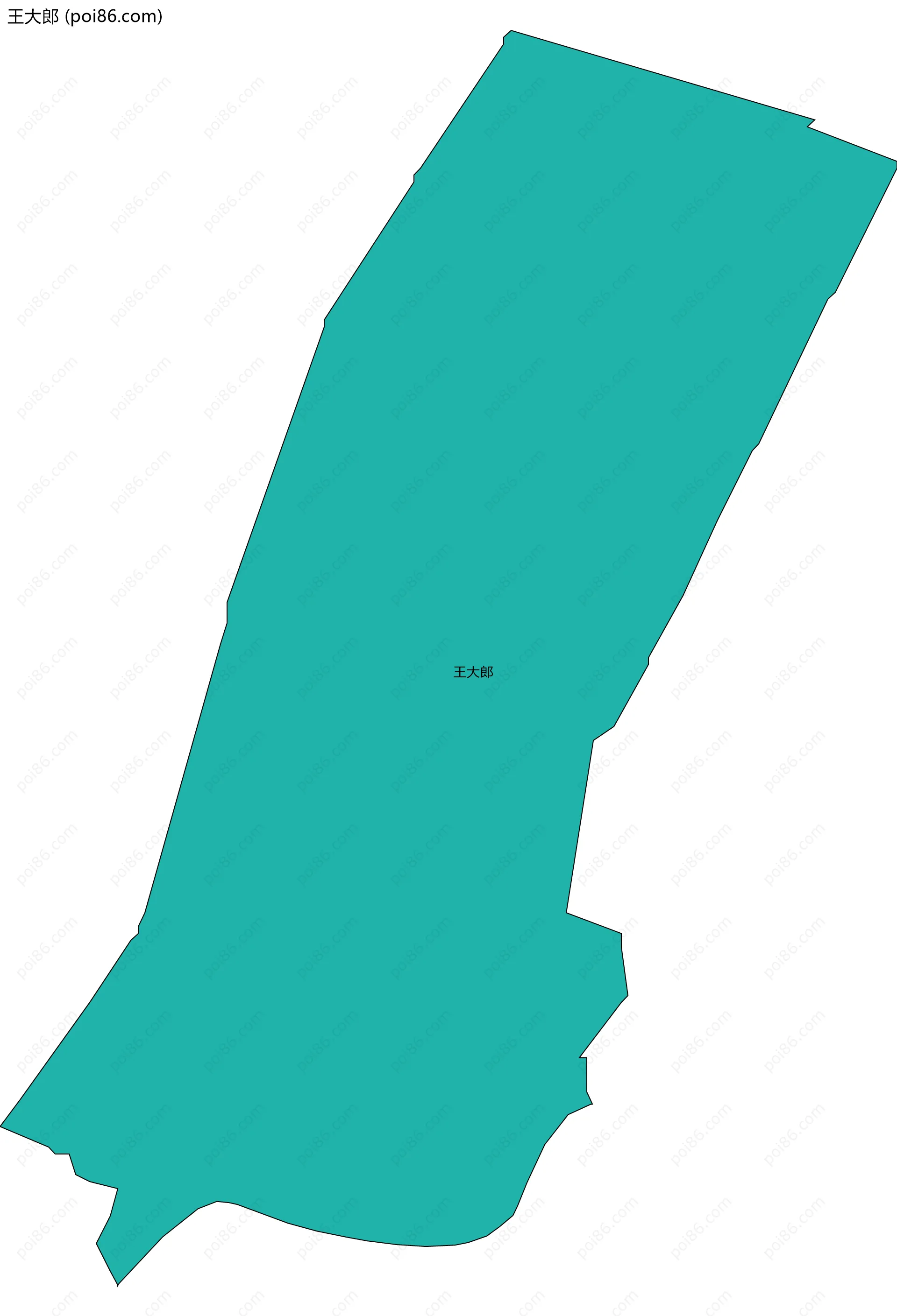 王大郎边界地图