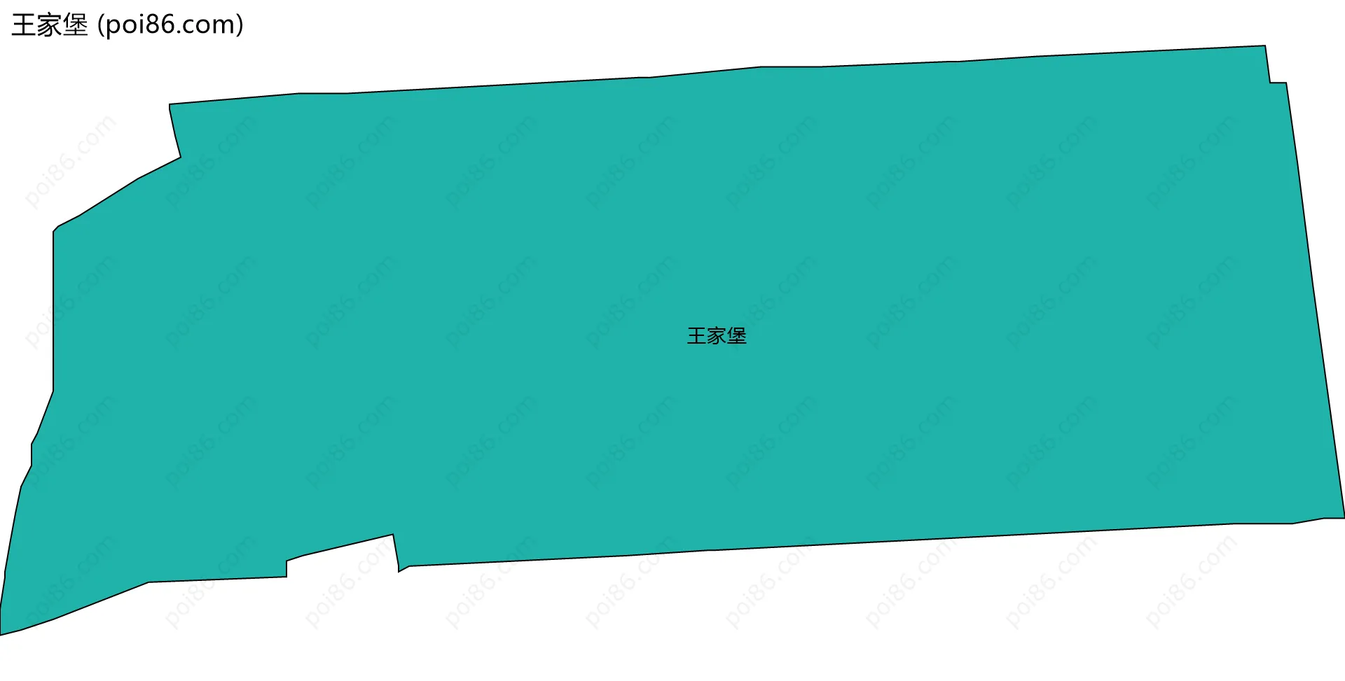 王家堡边界地图