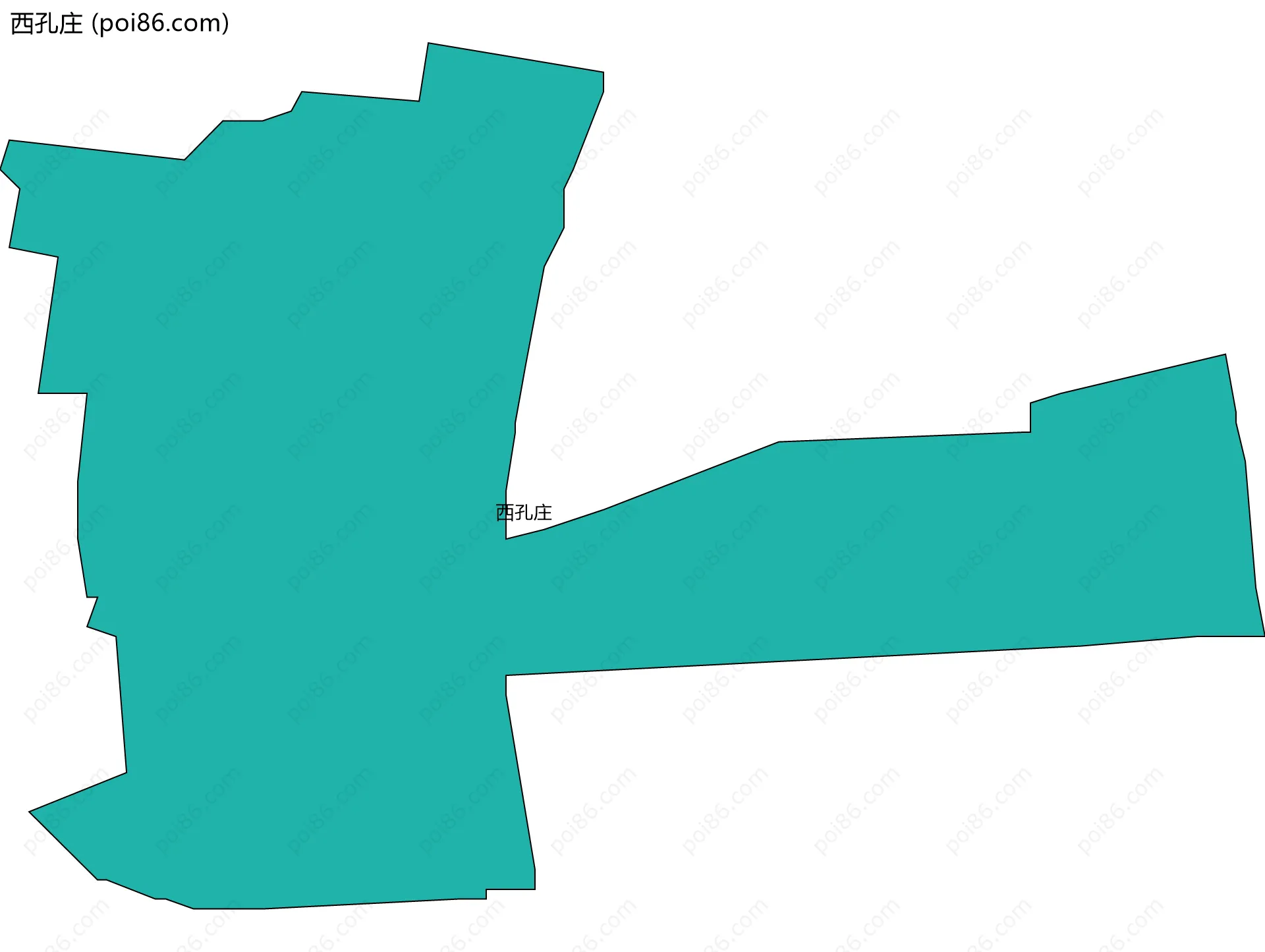 西孔庄边界地图