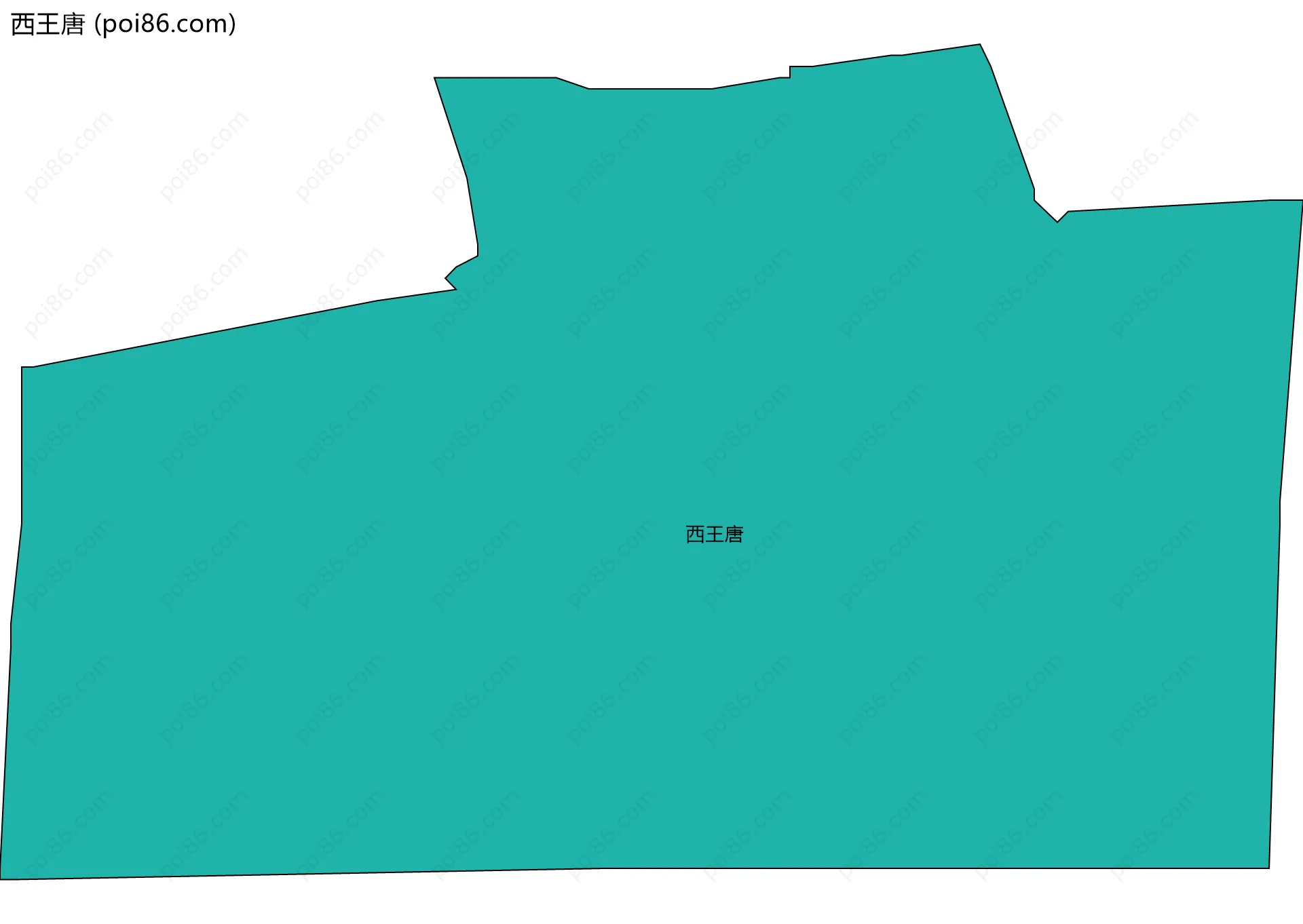西王唐边界地图