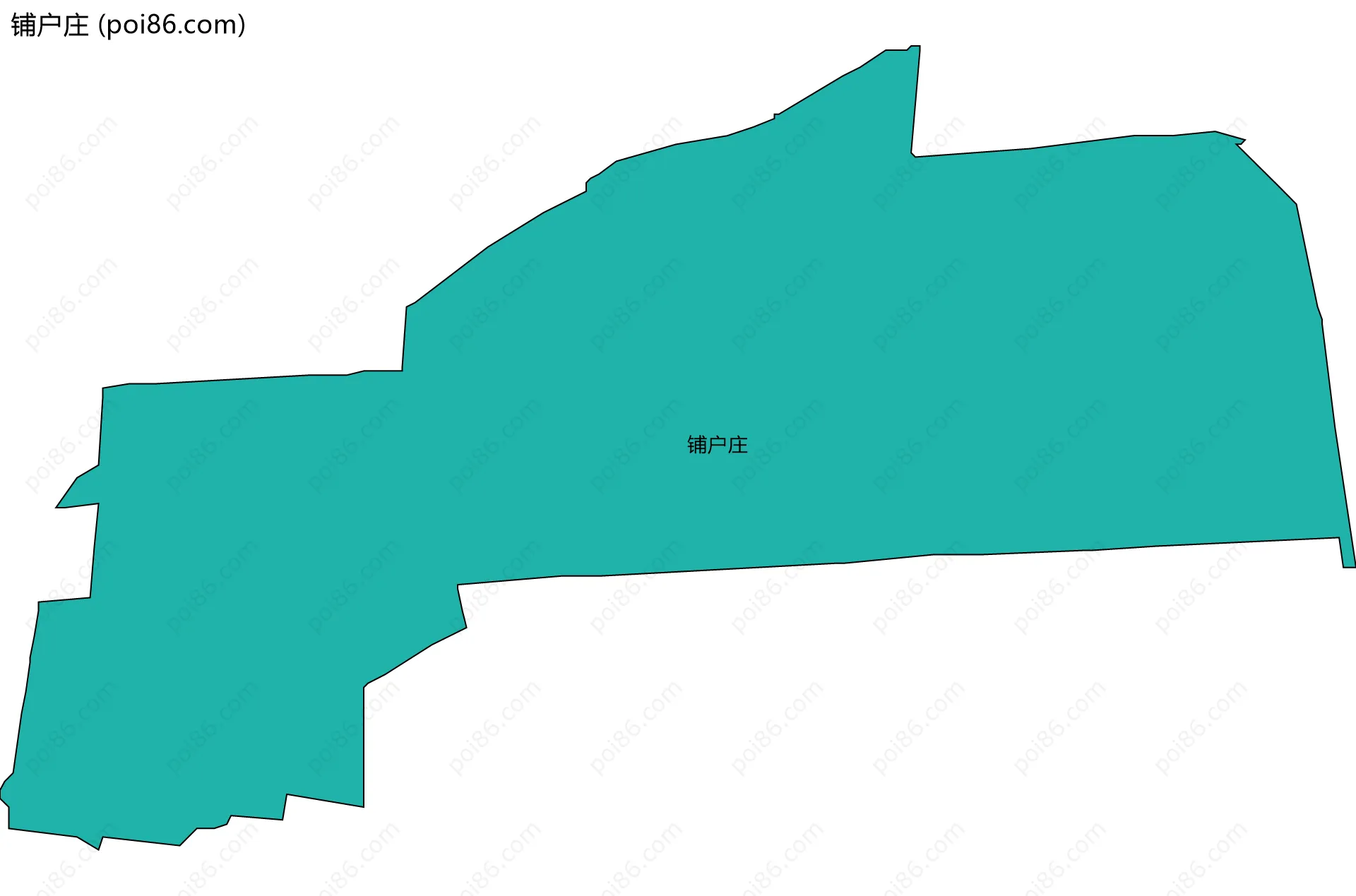 铺户庄边界地图