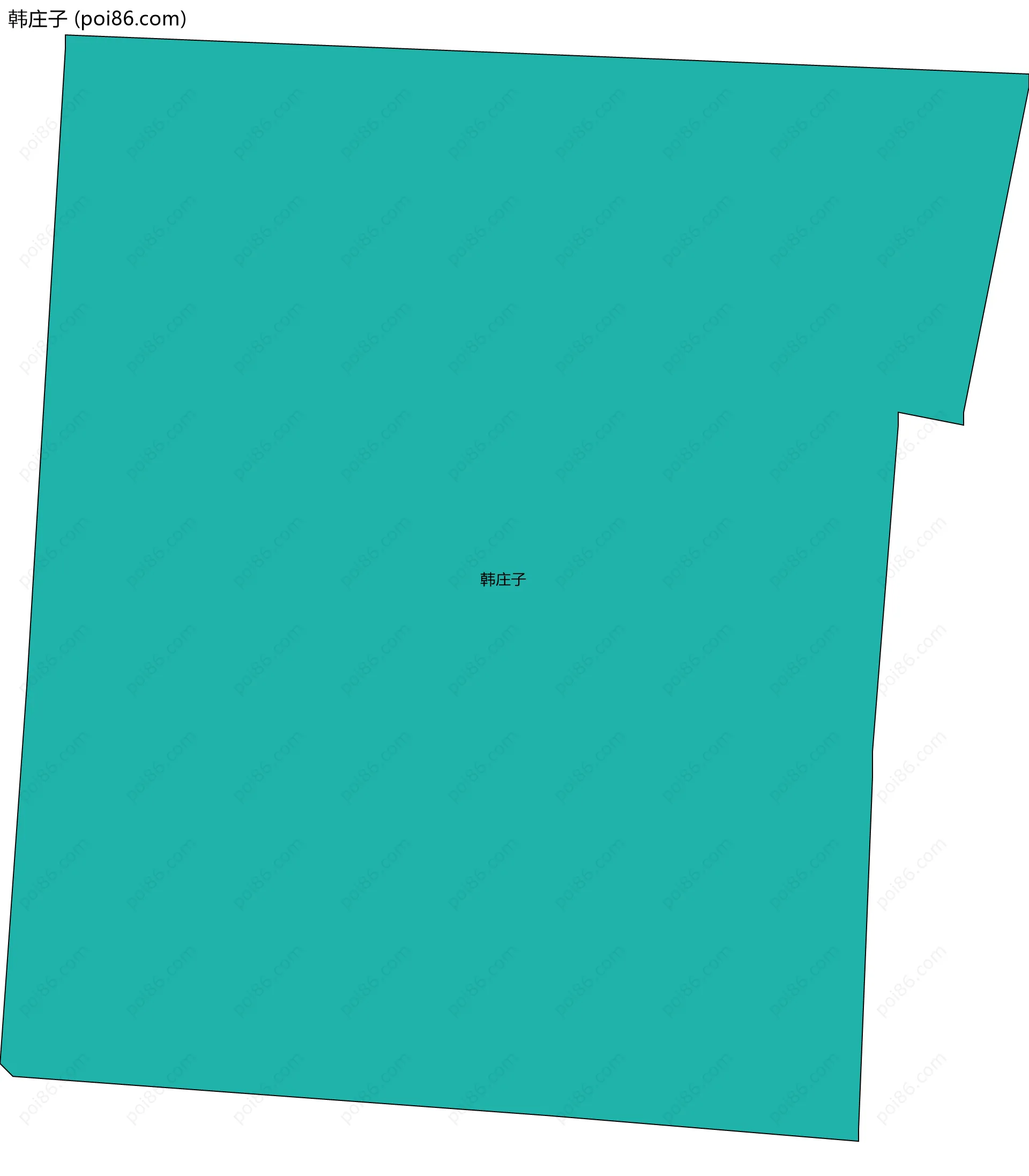 韩庄子边界地图