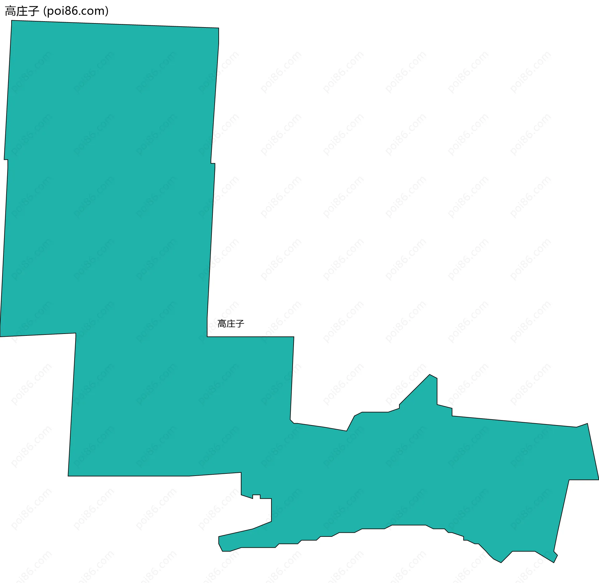 高庄子边界地图