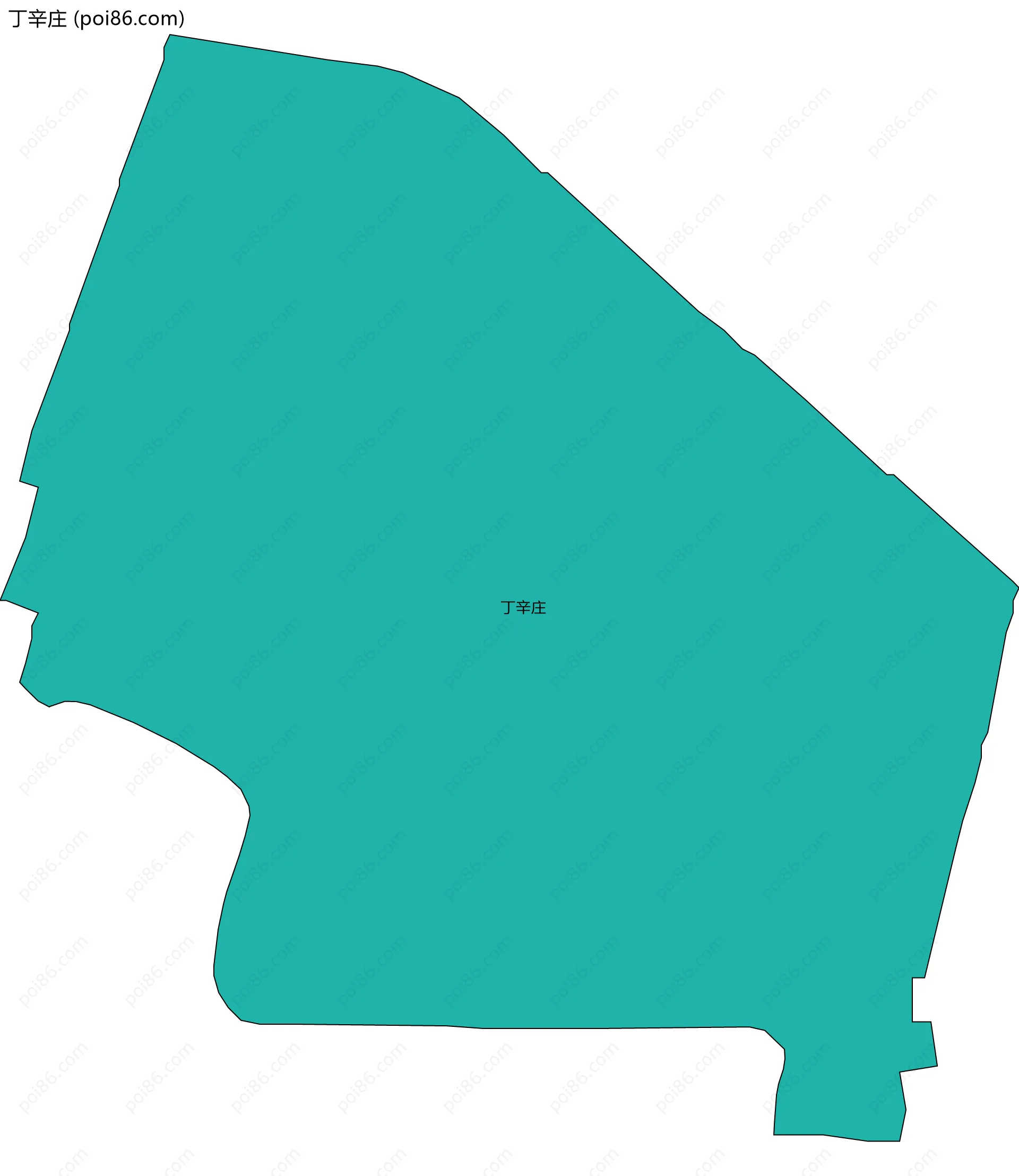 丁辛庄边界地图