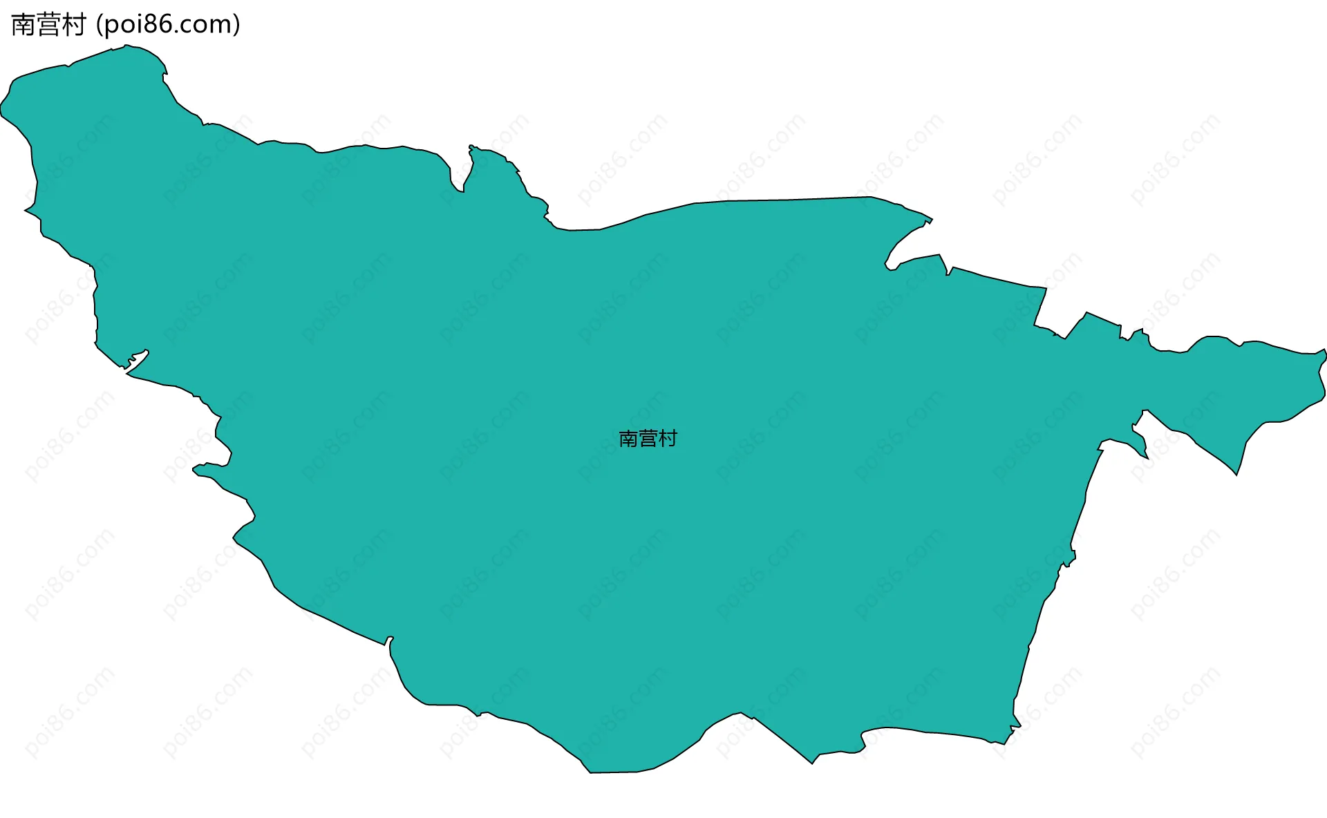 南营村边界地图