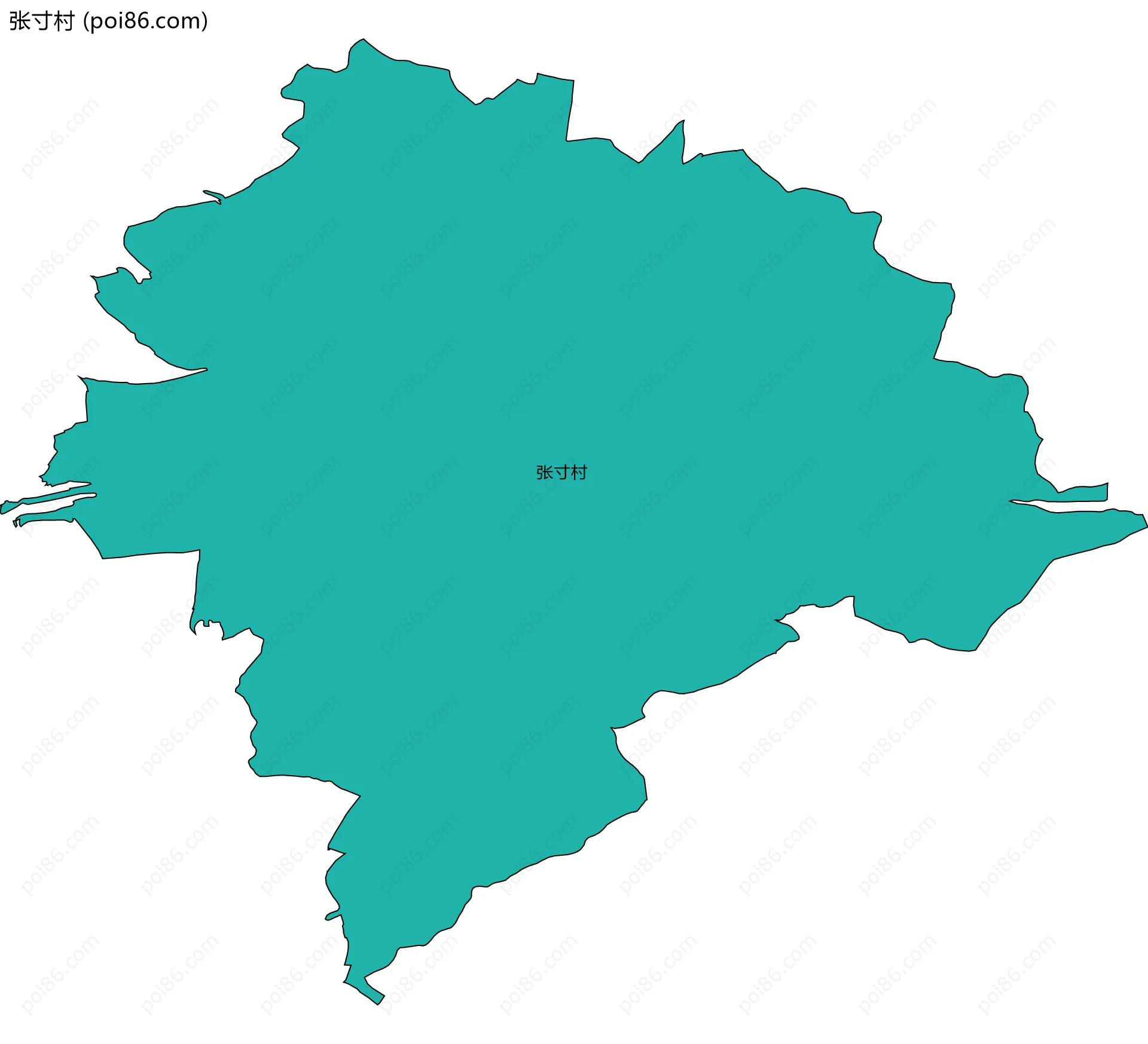 张寸村边界地图
