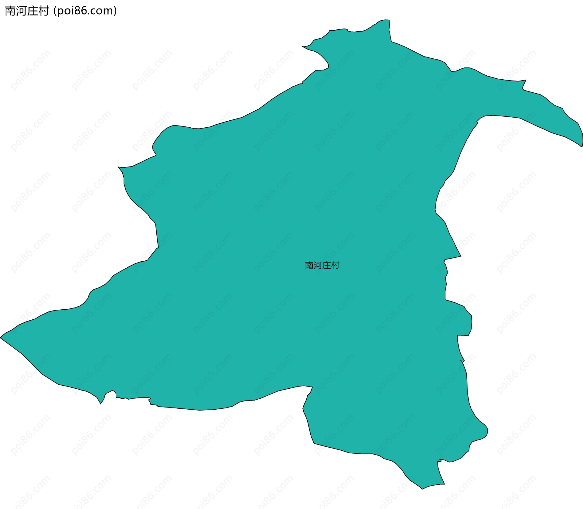 南河庄村边界地图