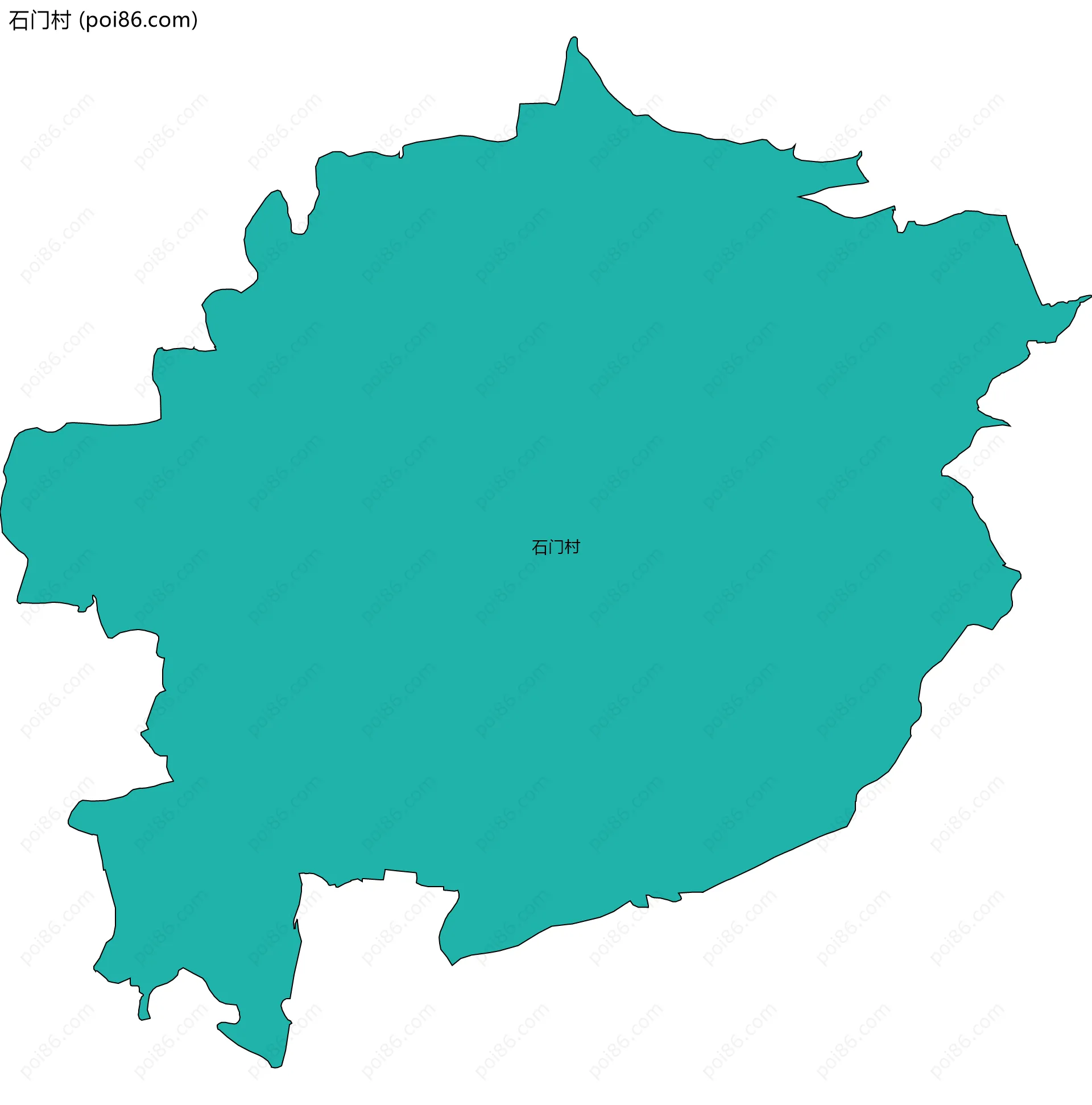 石门村边界地图