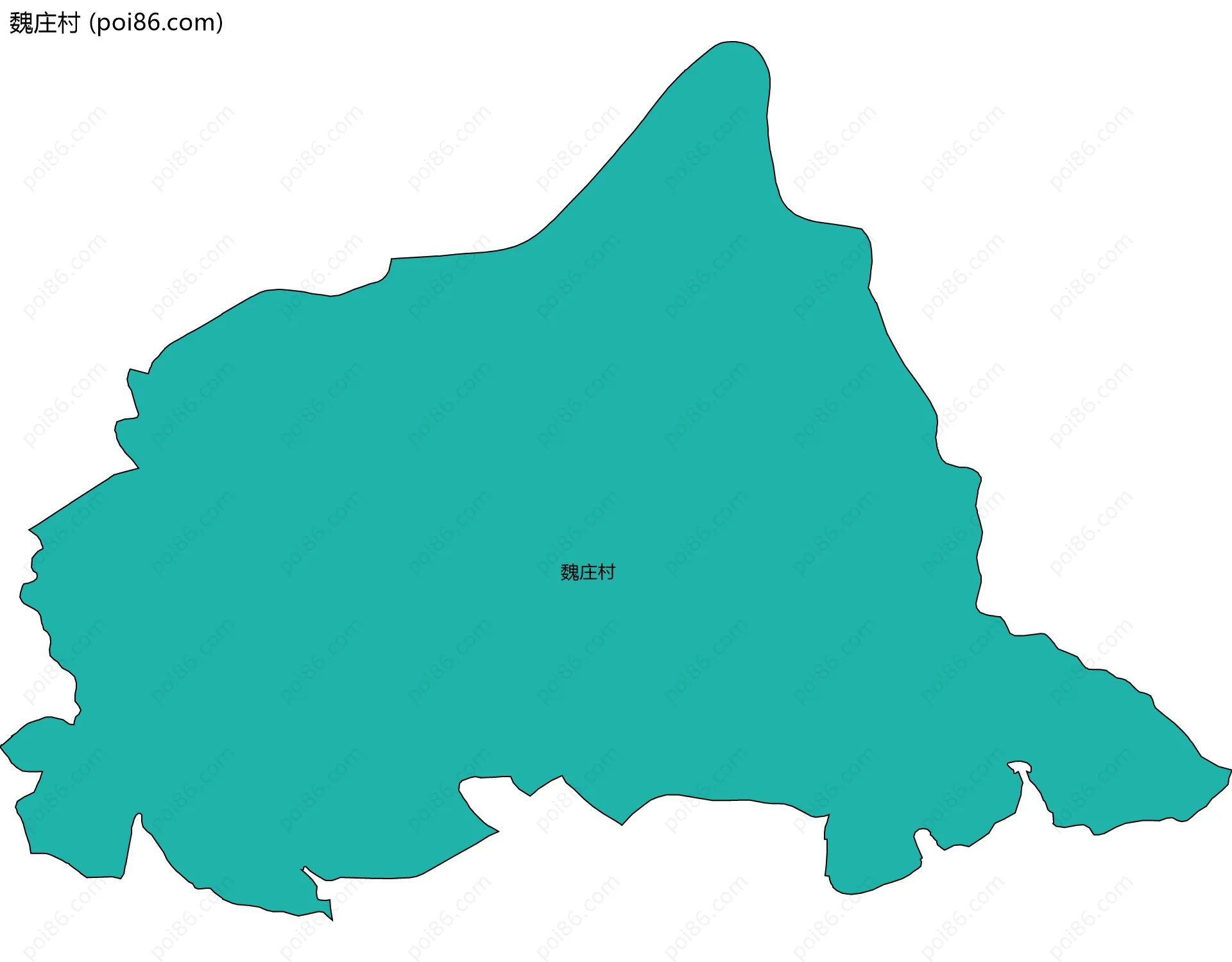 魏庄村边界地图