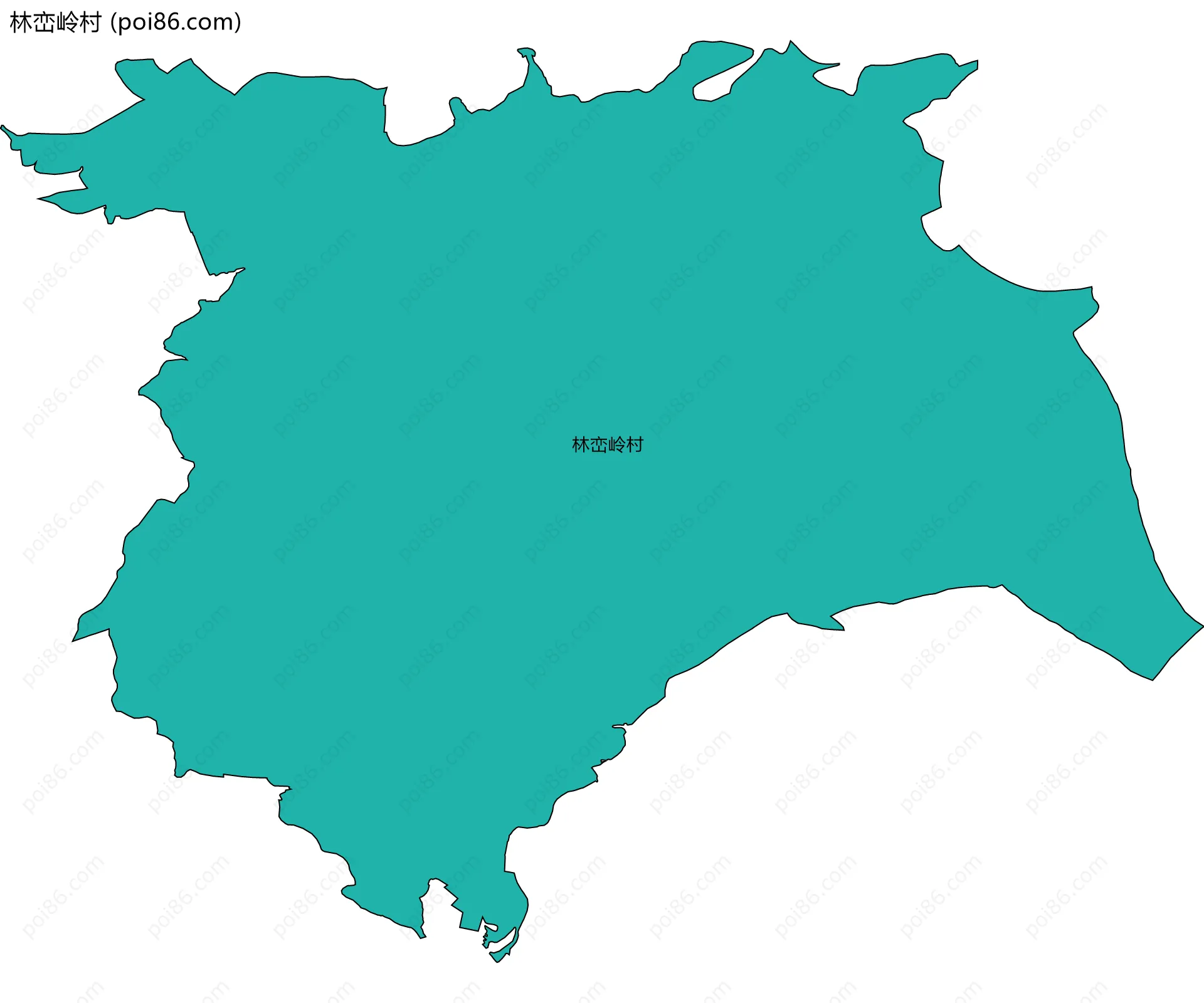 林峦岭村边界地图