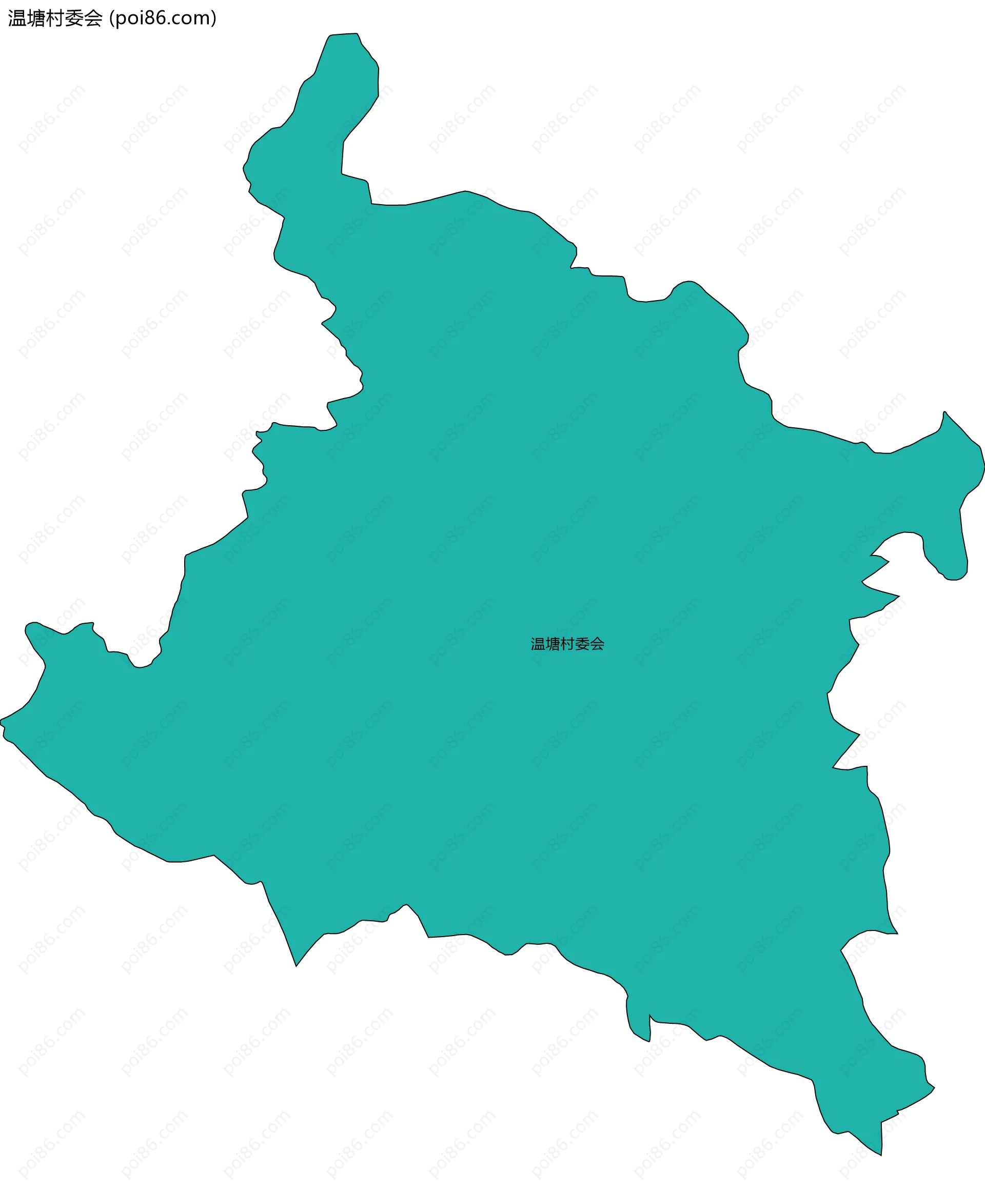 温塘村委会边界地图