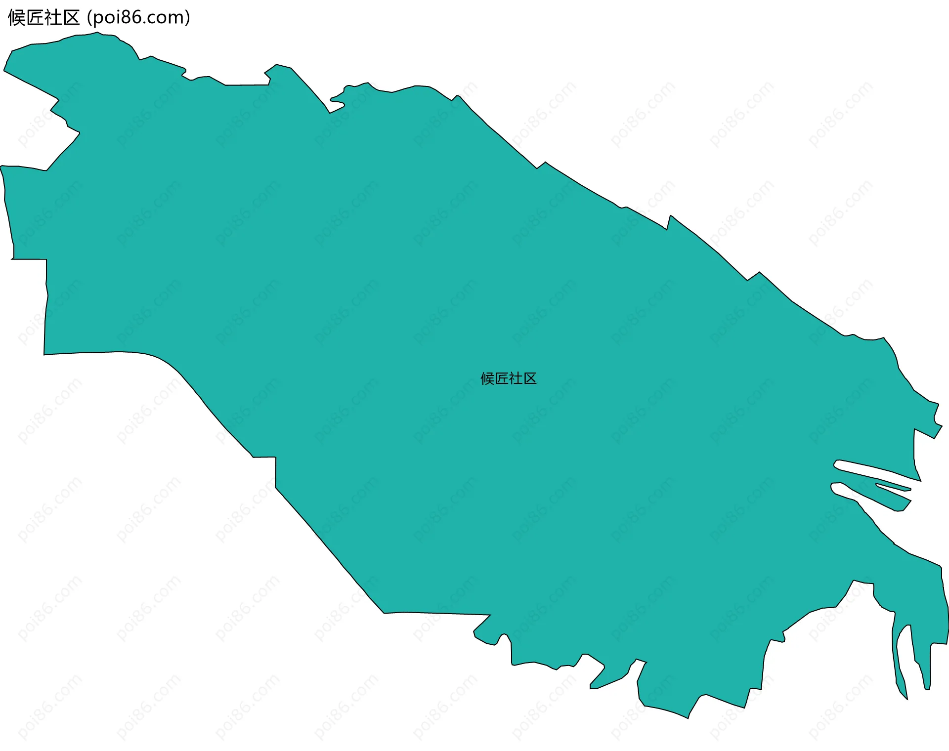 候匠社区边界地图