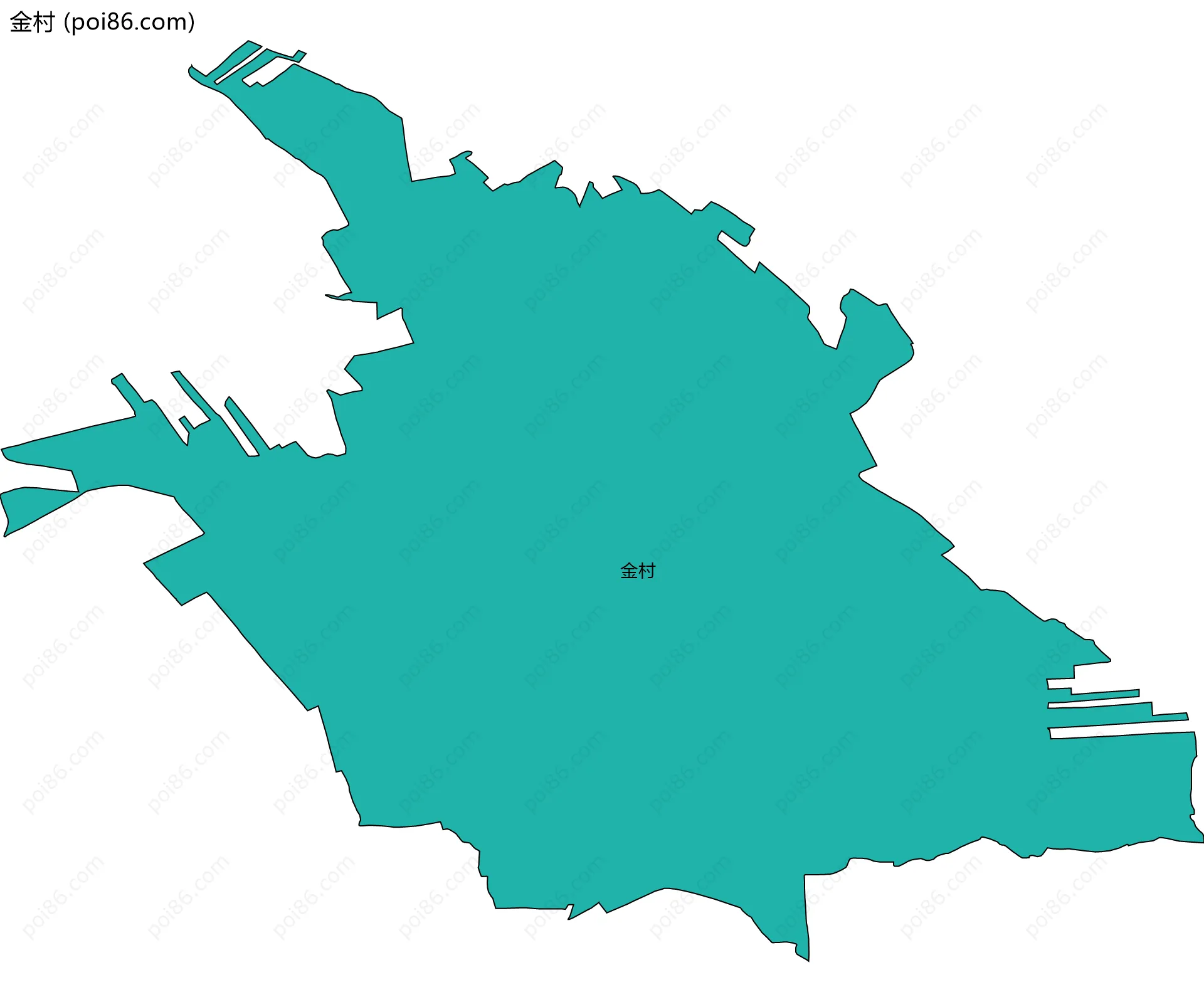 金村边界地图