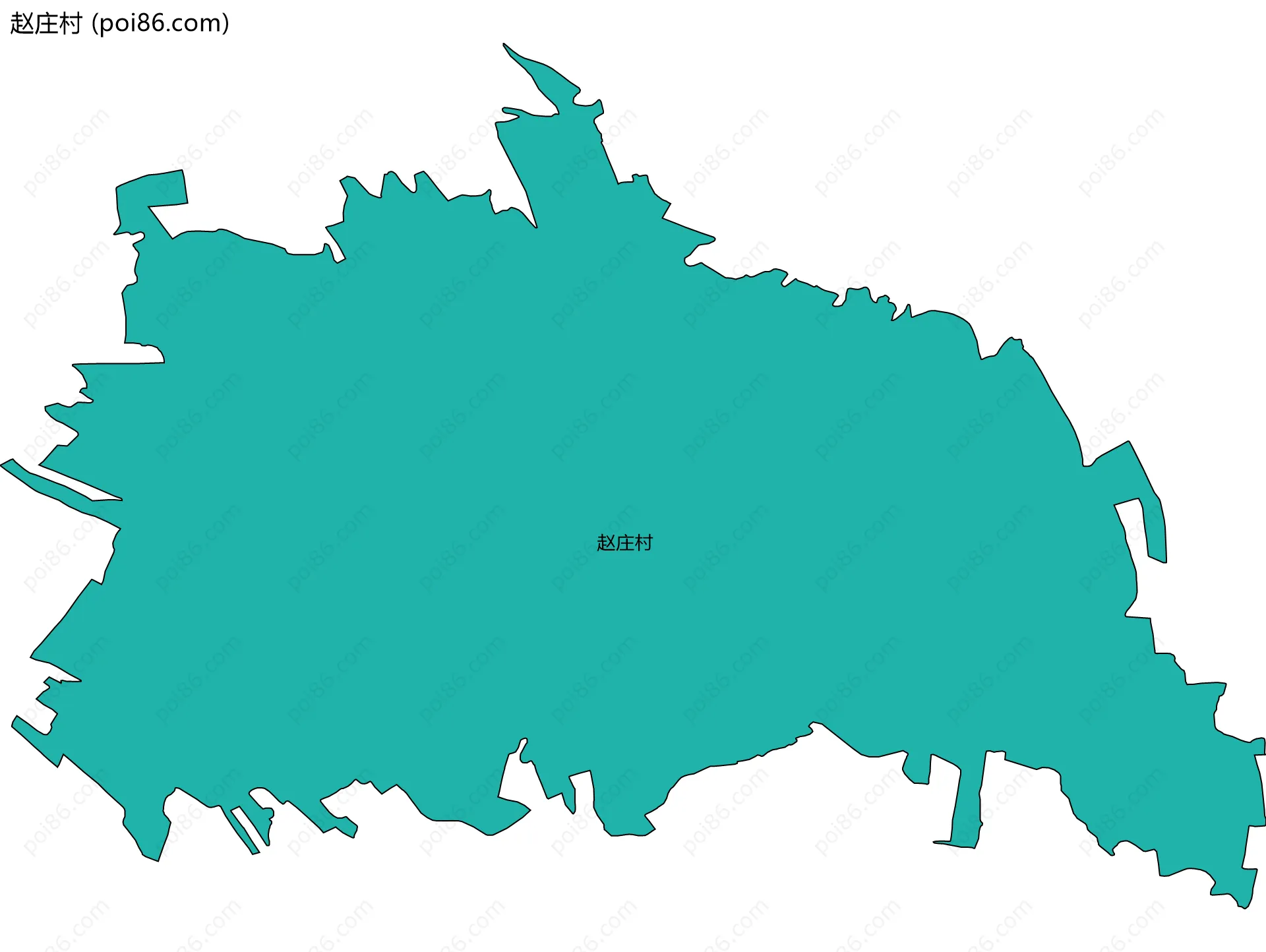 赵庄村边界地图