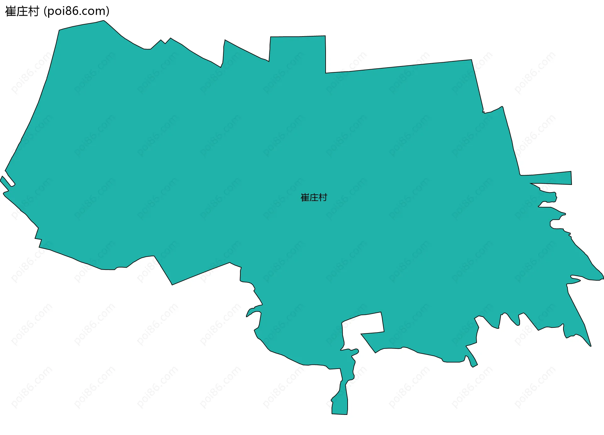 崔庄村边界地图