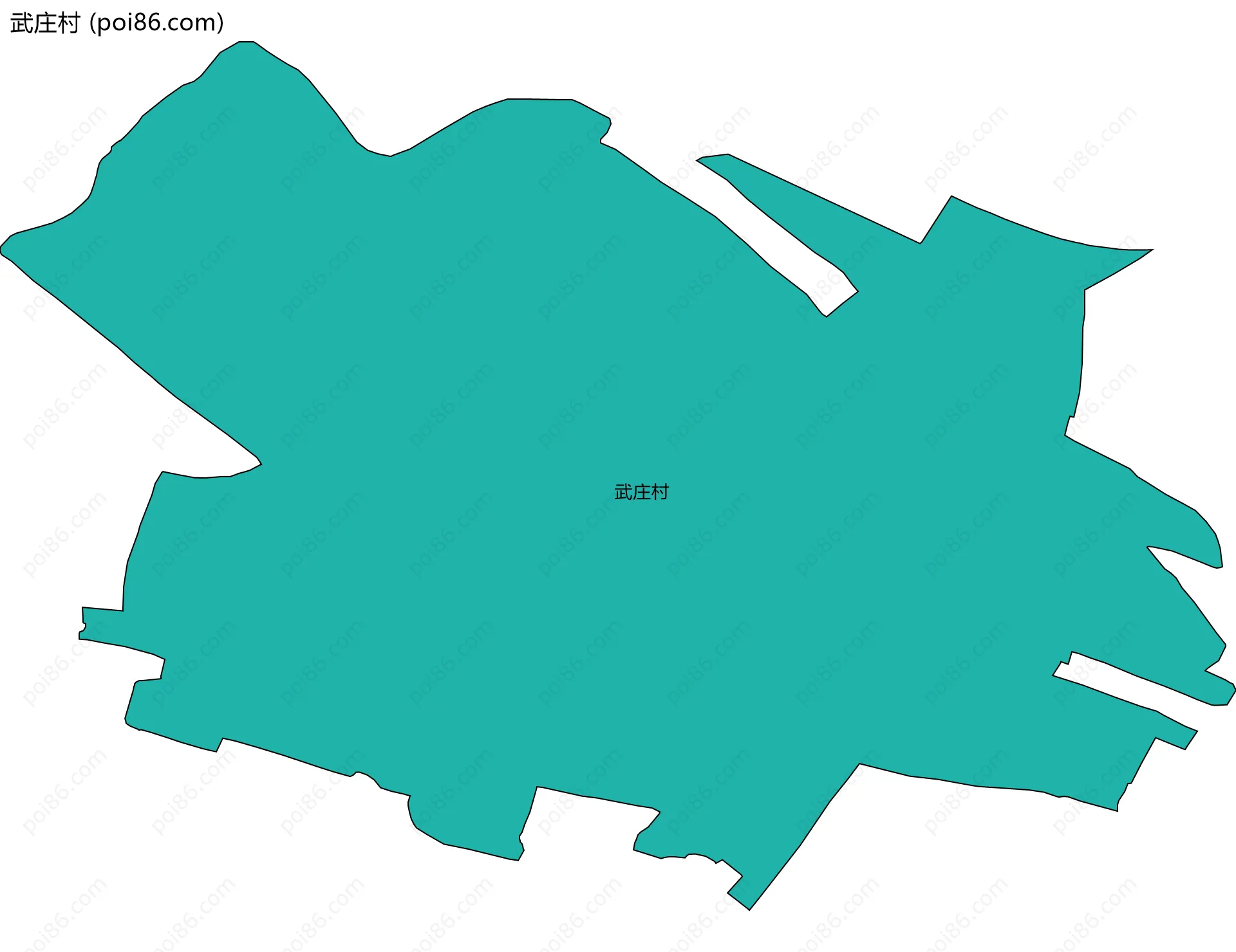 武庄村边界地图