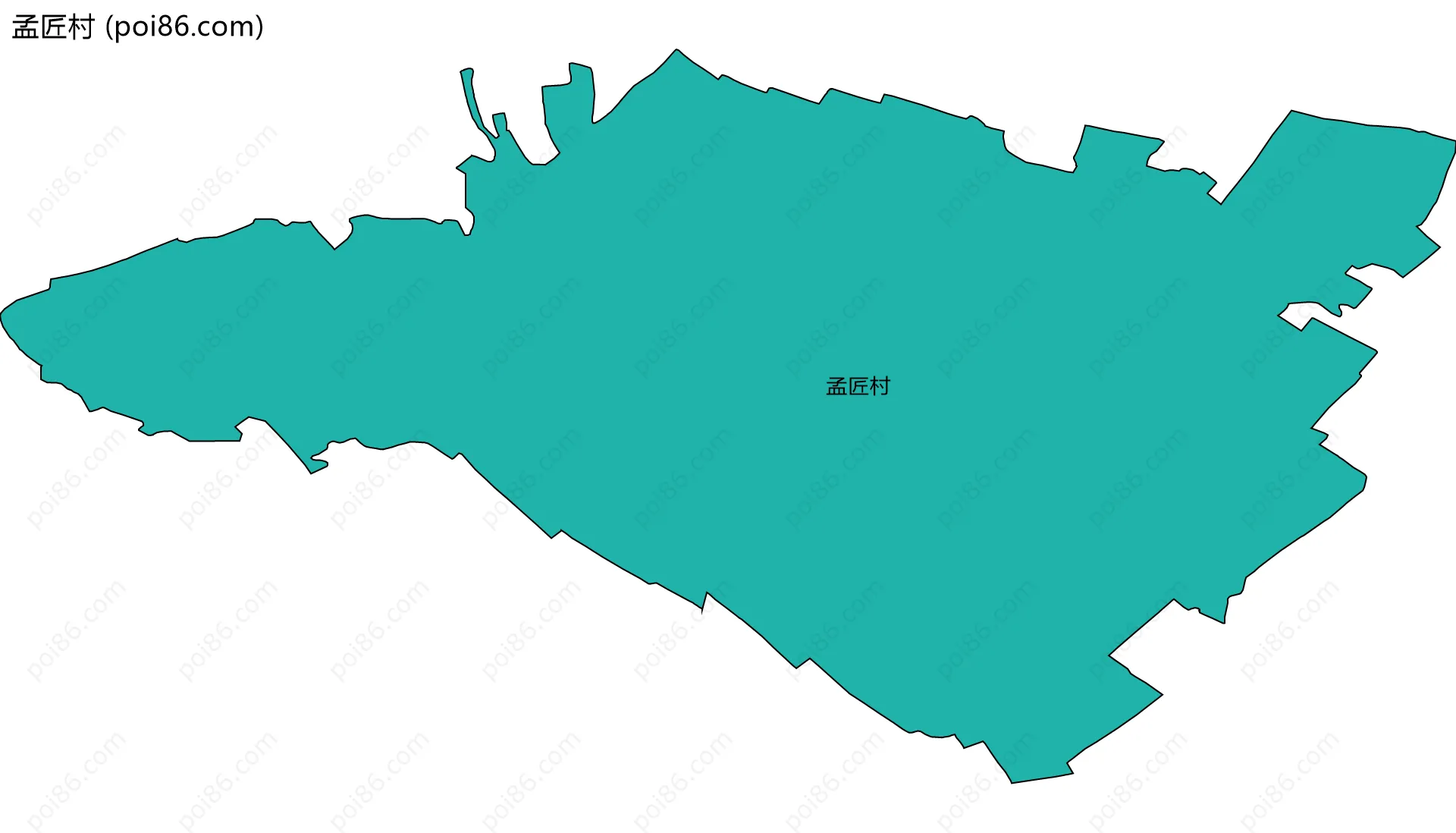 孟匠村边界地图