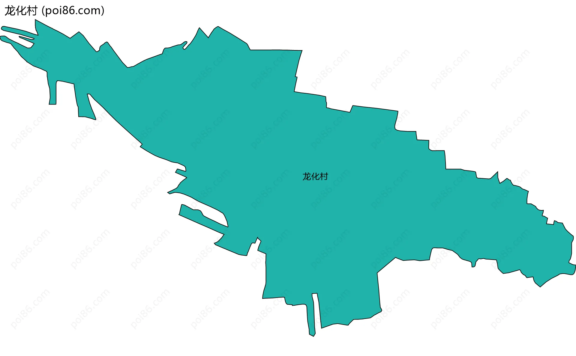 龙化村边界地图