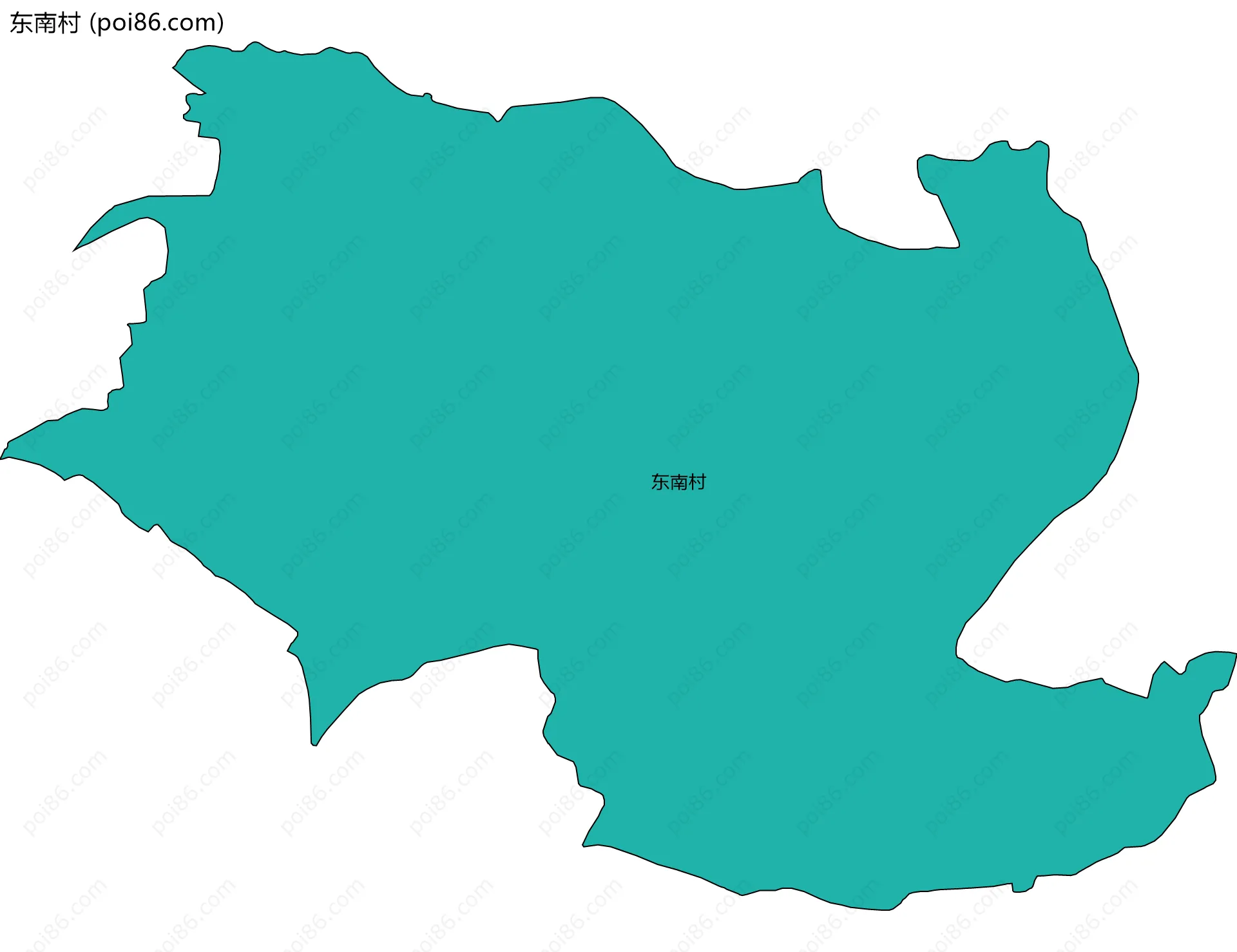 东南村边界地图