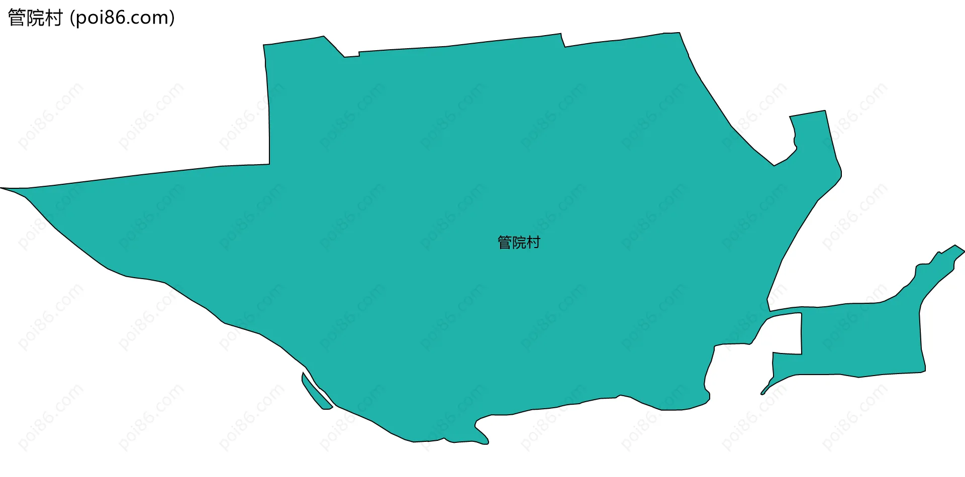 管院村边界地图